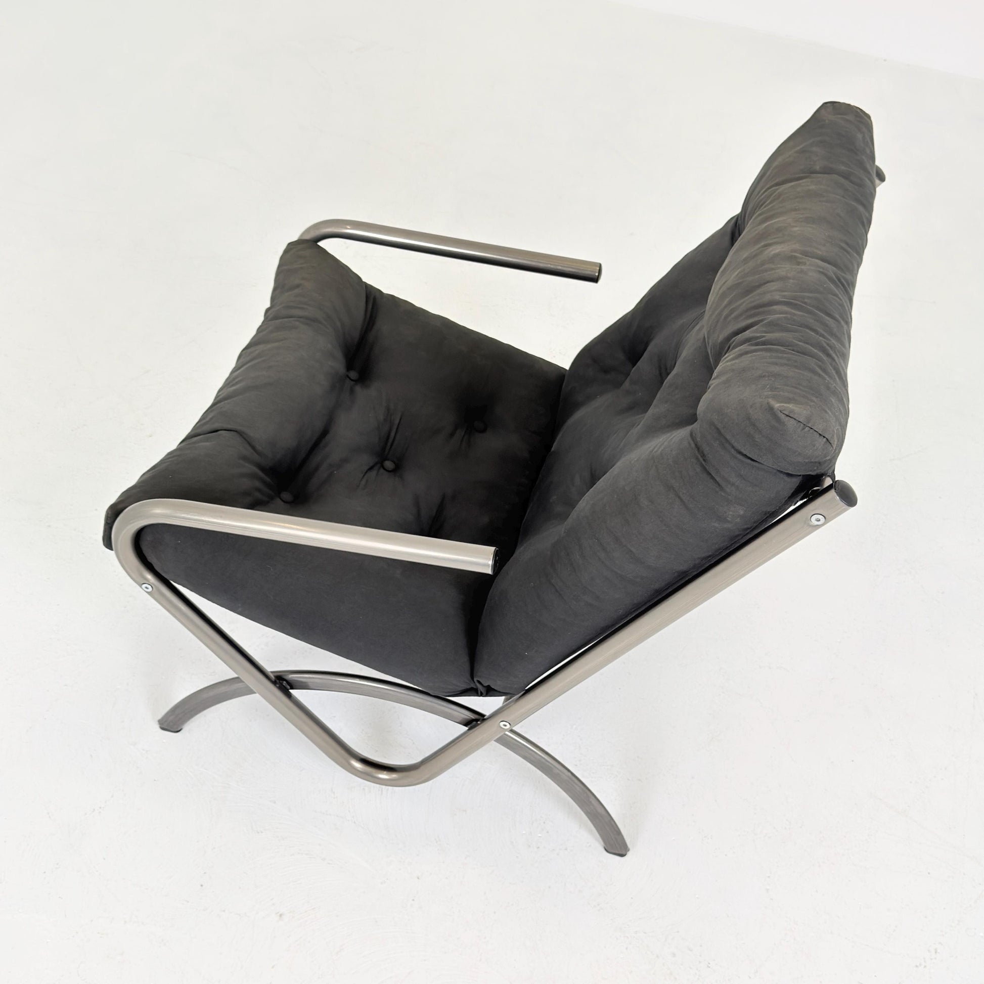 Mid century Vintage Ikea Postmodern Memphis black Armchair, , 1980s