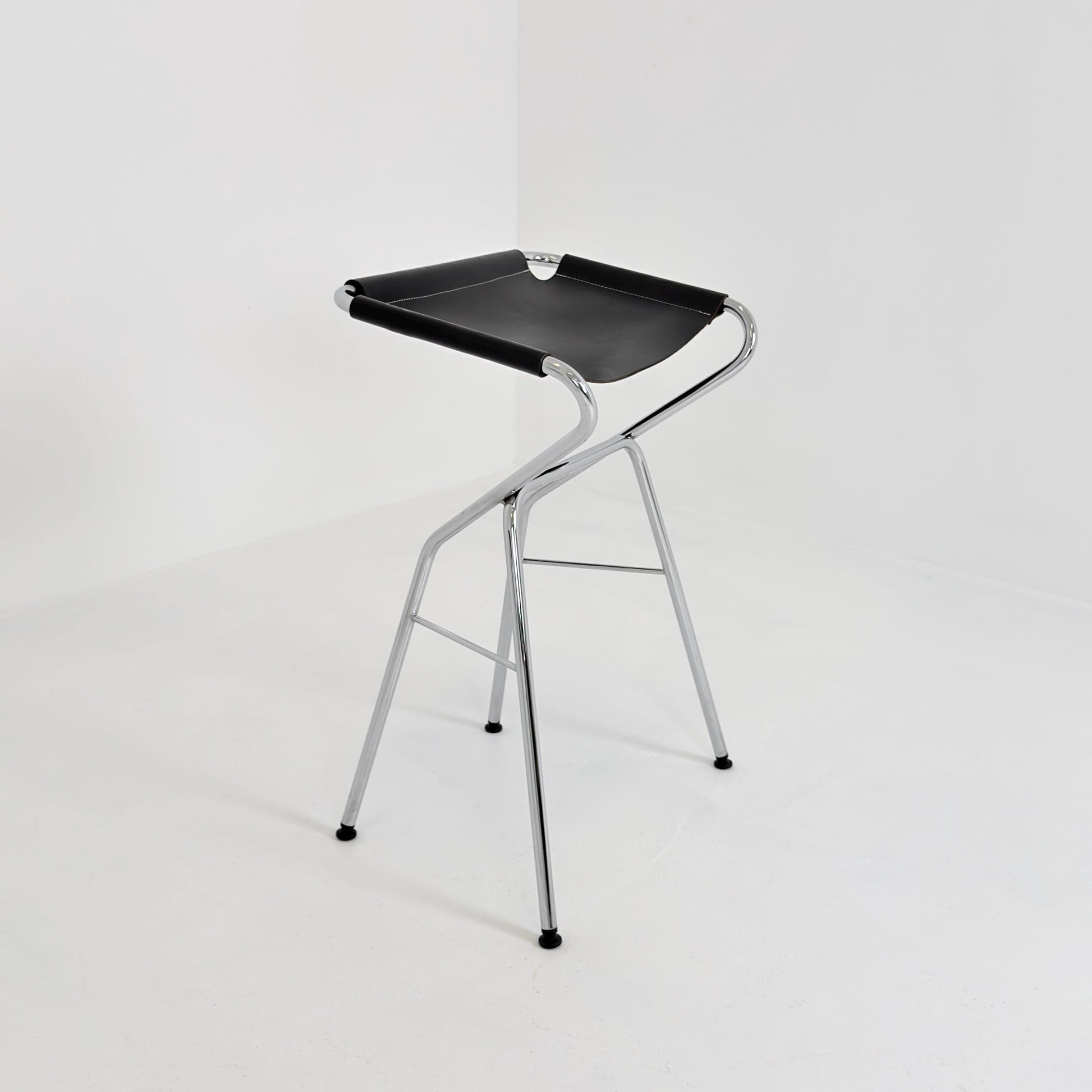 Set of 10 Lammhults Rider Bar Stools by Anna von Schewen and Björn Dahlström Swedish Design Black 2000s
