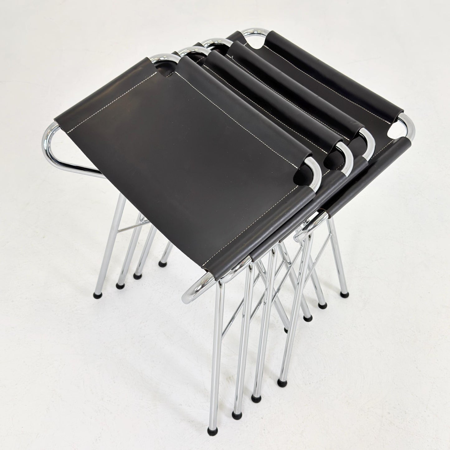 Set of 10 Lammhults Rider Bar Stools by Anna von Schewen and Björn Dahlström Swedish Design Black 2000s