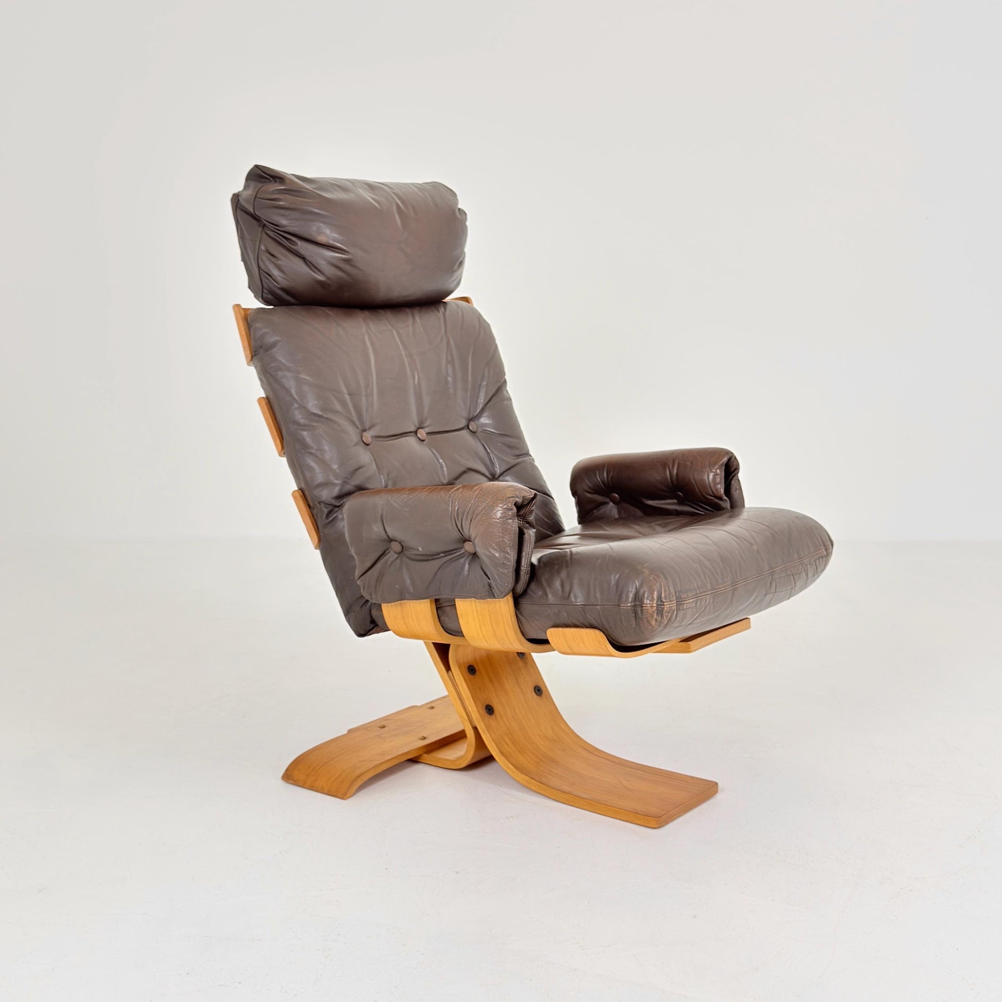 Mid century Kroken Lounge Chair by Åke Fribyter for Nelo Sweden 1970s