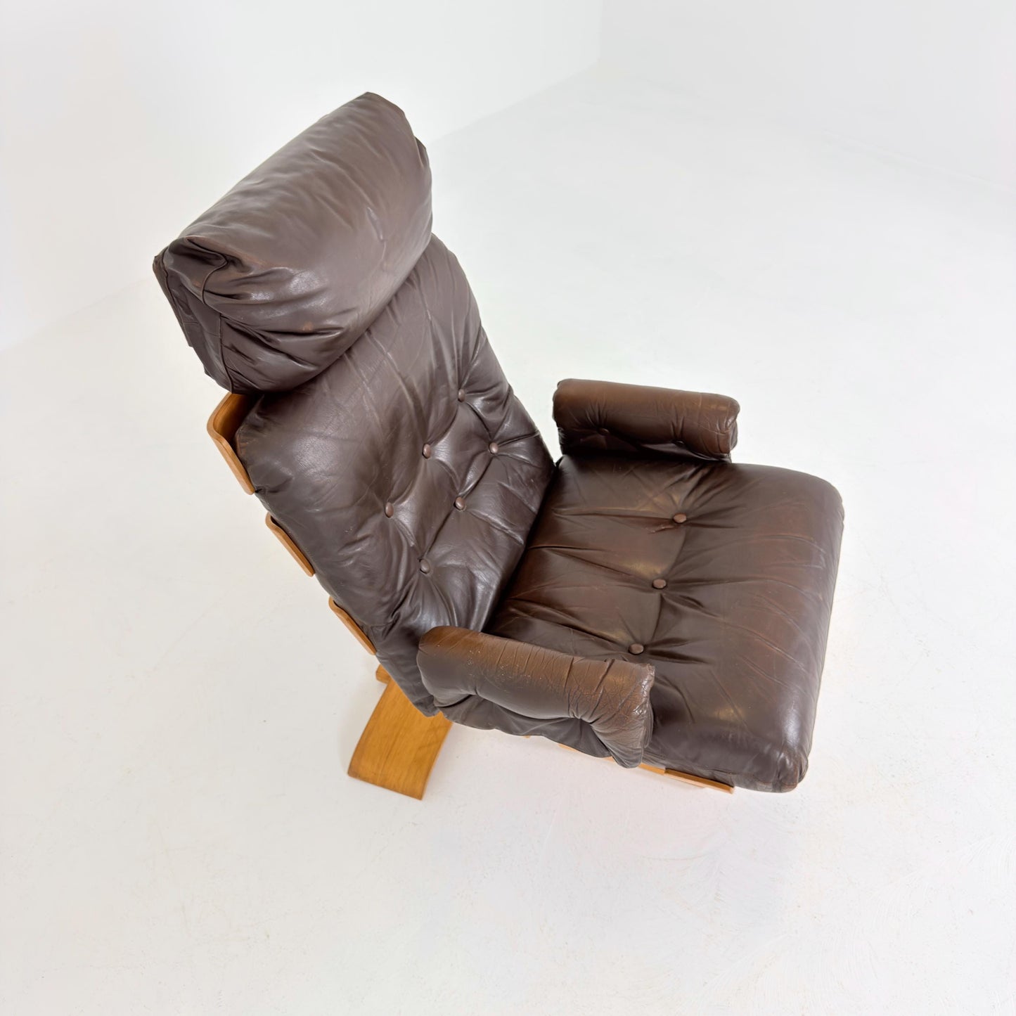 Mid century Kroken Lounge Chair by Åke Fribyter for Nelo Sweden 1970s