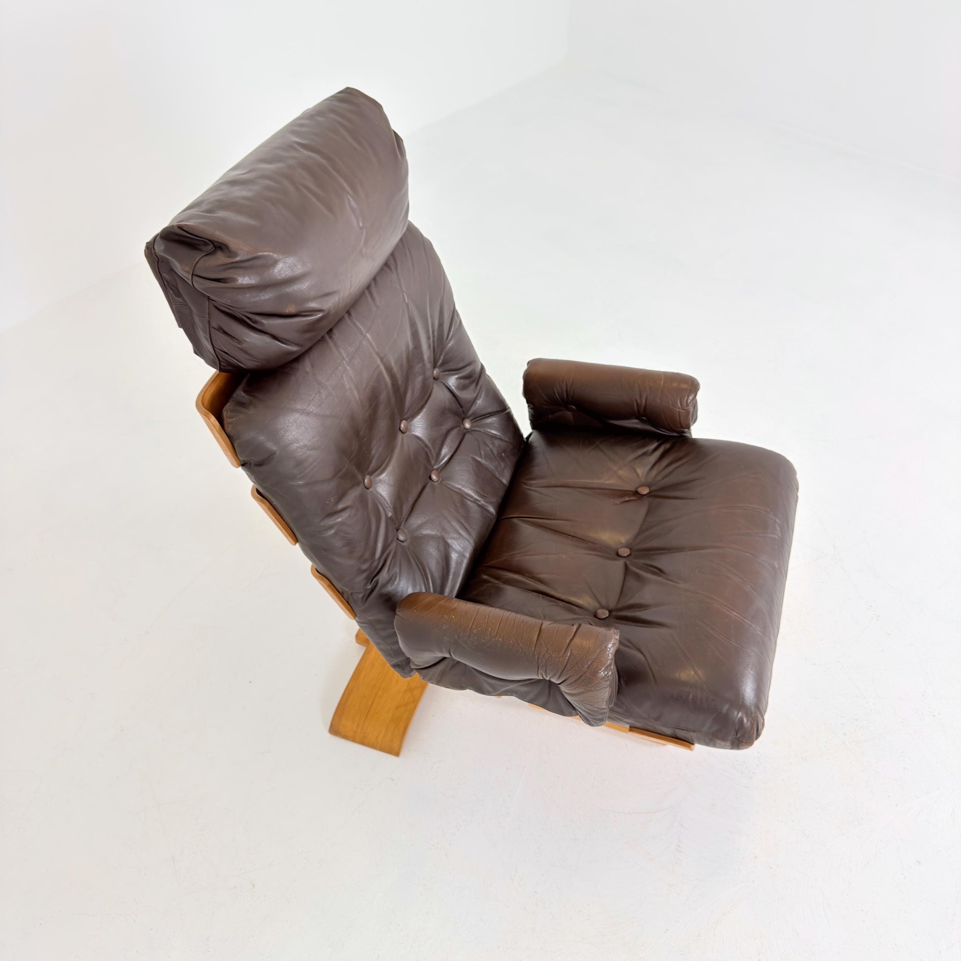 Mid century Kroken Lounge Chair by Åke Fribyter for Nelo Sweden 1970s