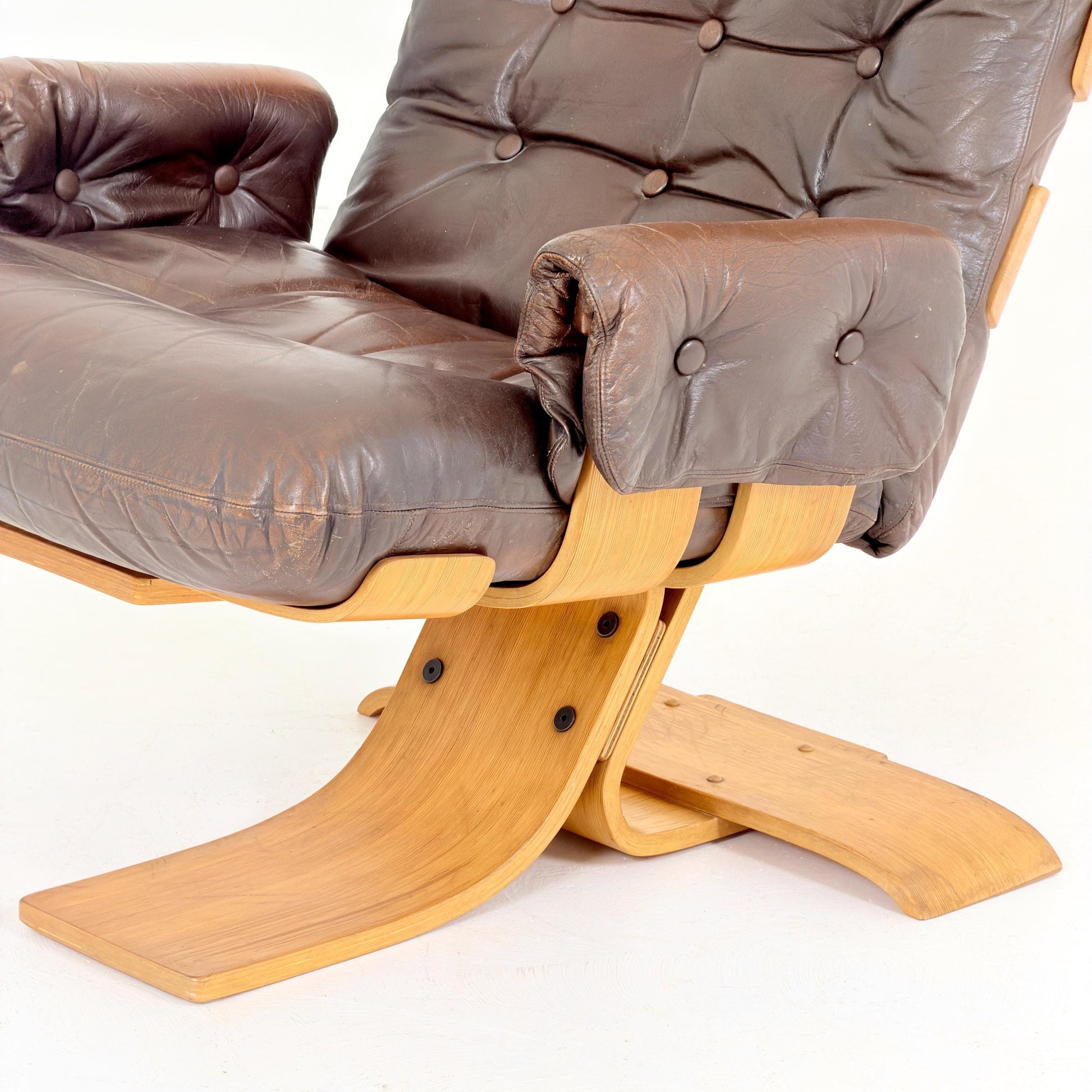 Mid century Kroken Lounge Chair by Åke Fribyter for Nelo Sweden 1970s
