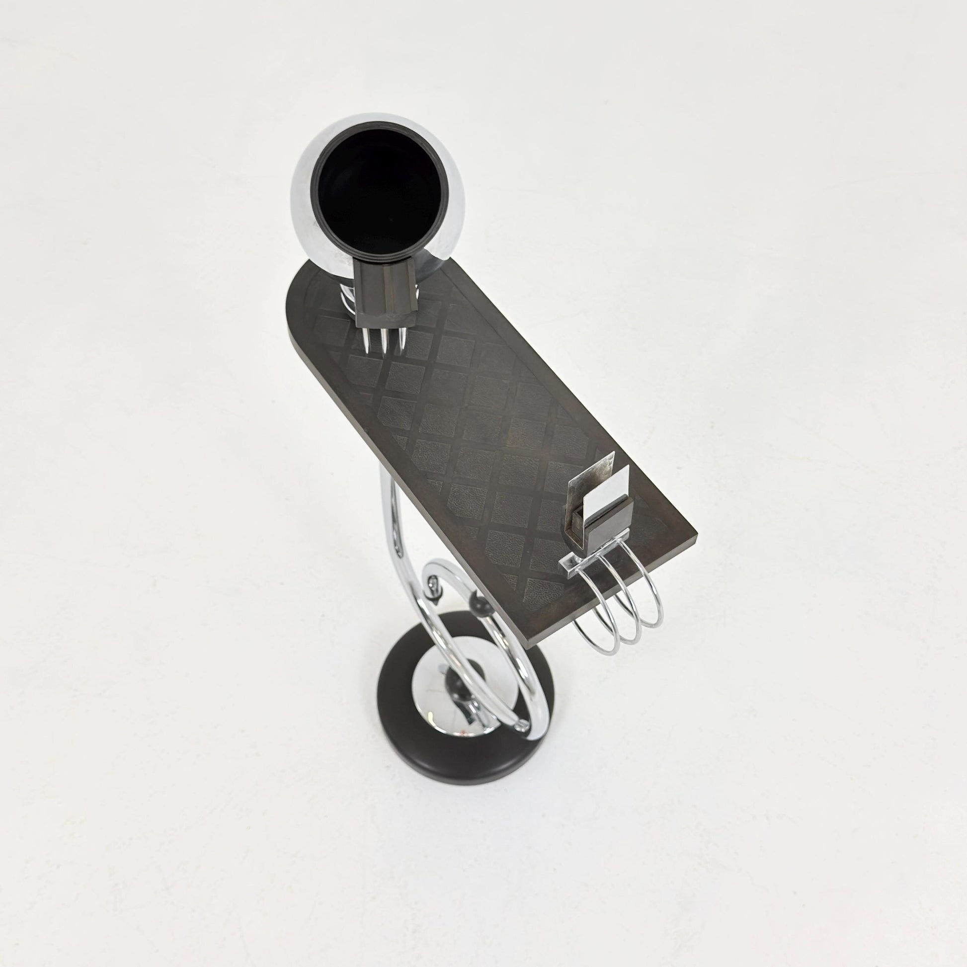 Rare Art Deco Ashtray Stand & Side Table | Demeyere Belgium, 1930s–40s