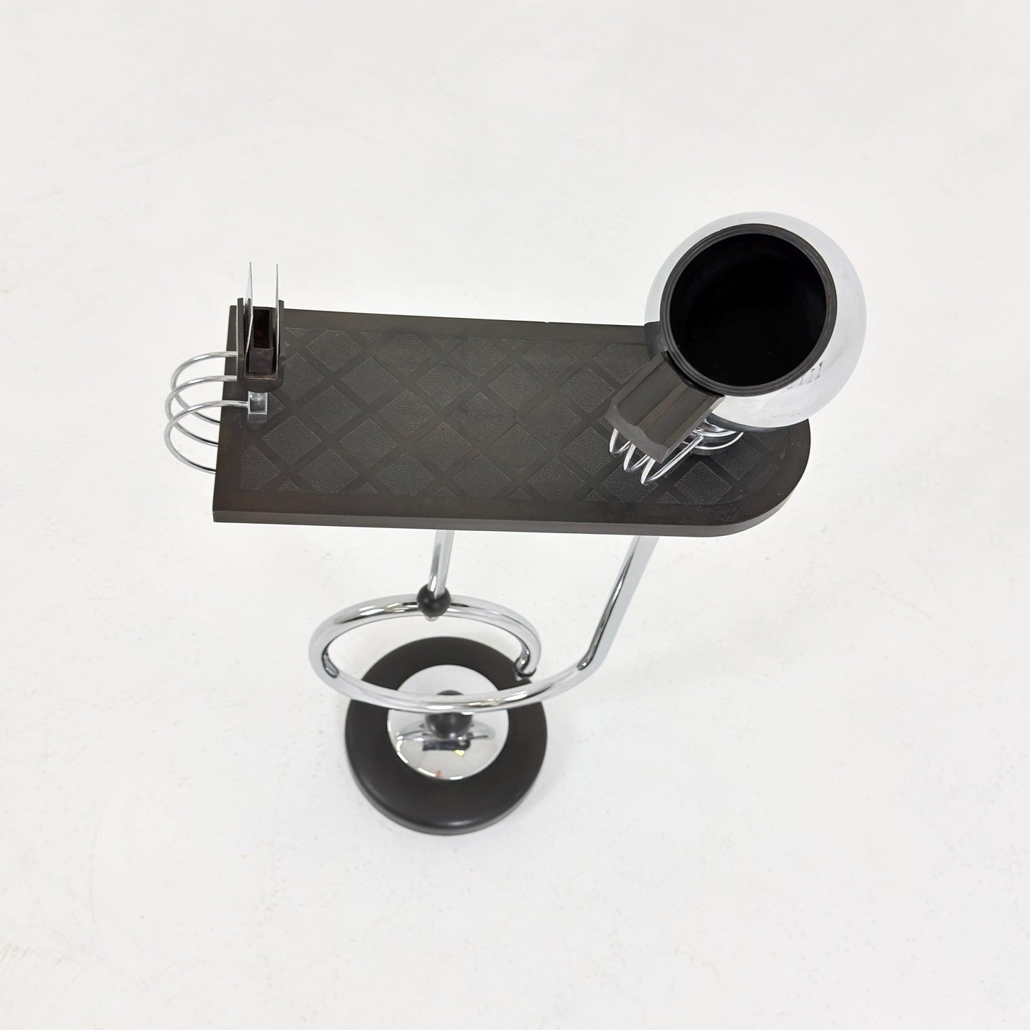 Rare Art Deco Ashtray Stand & Side Table | Demeyere Belgium, 1930s–40s