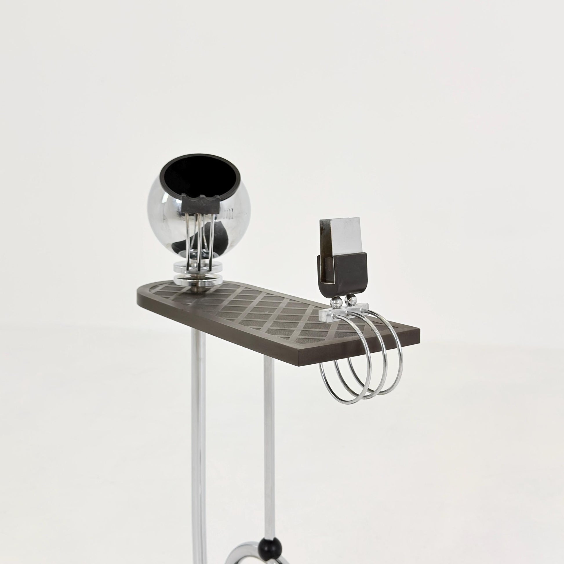 Rare Art Deco Ashtray Stand & Side Table | Demeyere Belgium, 1930s–40s