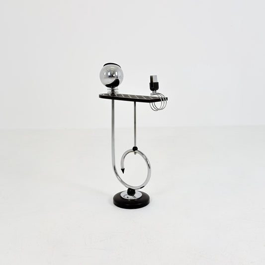 Rare Art Deco Ashtray Stand & Side Table | Demeyere Belgium, 1930s–40s