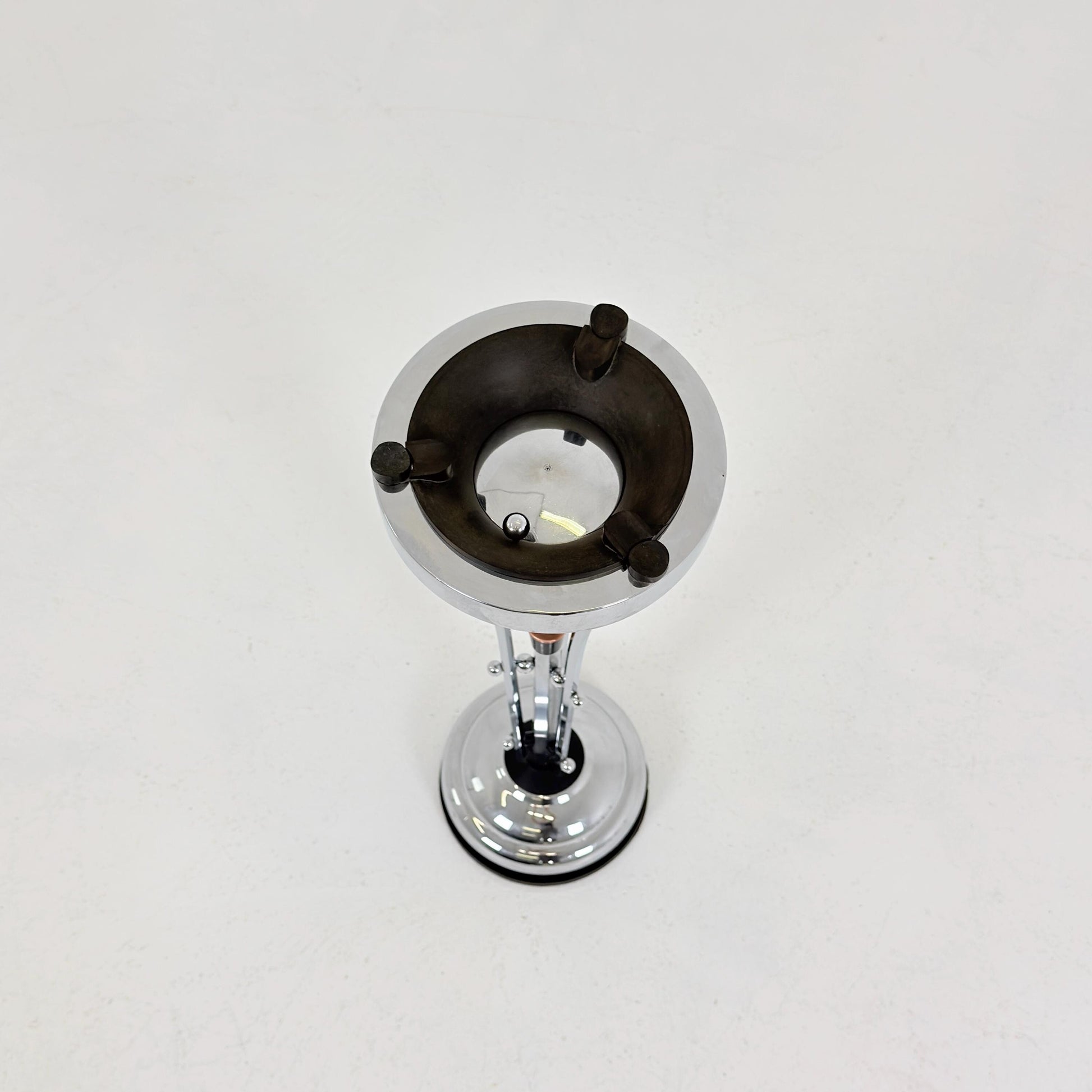 Rare Art Deco Ashtray Stand & Side Table | Demeyere Belgium, 1930s–40s