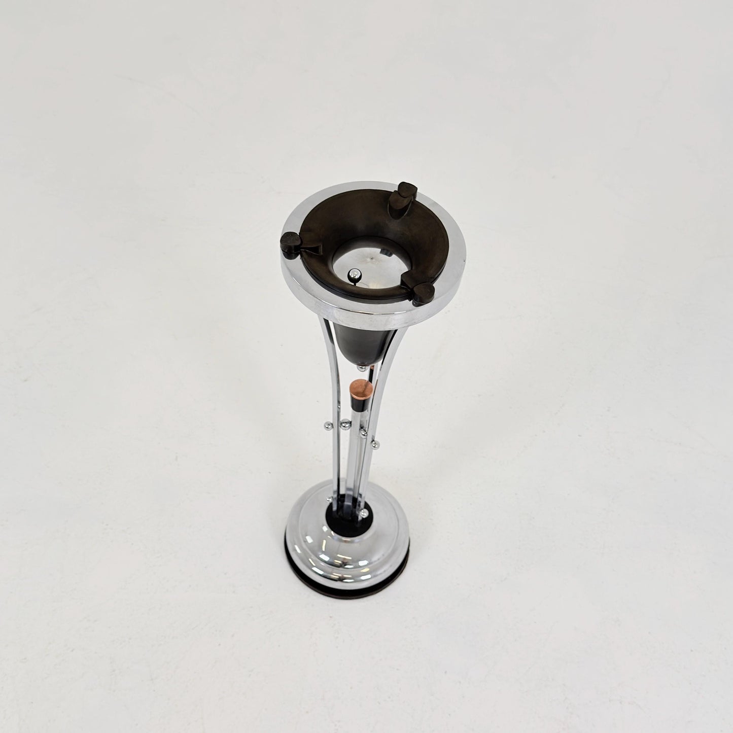 Rare Art Deco Ashtray Stand & Side Table | Demeyere Belgium, 1930s–40s