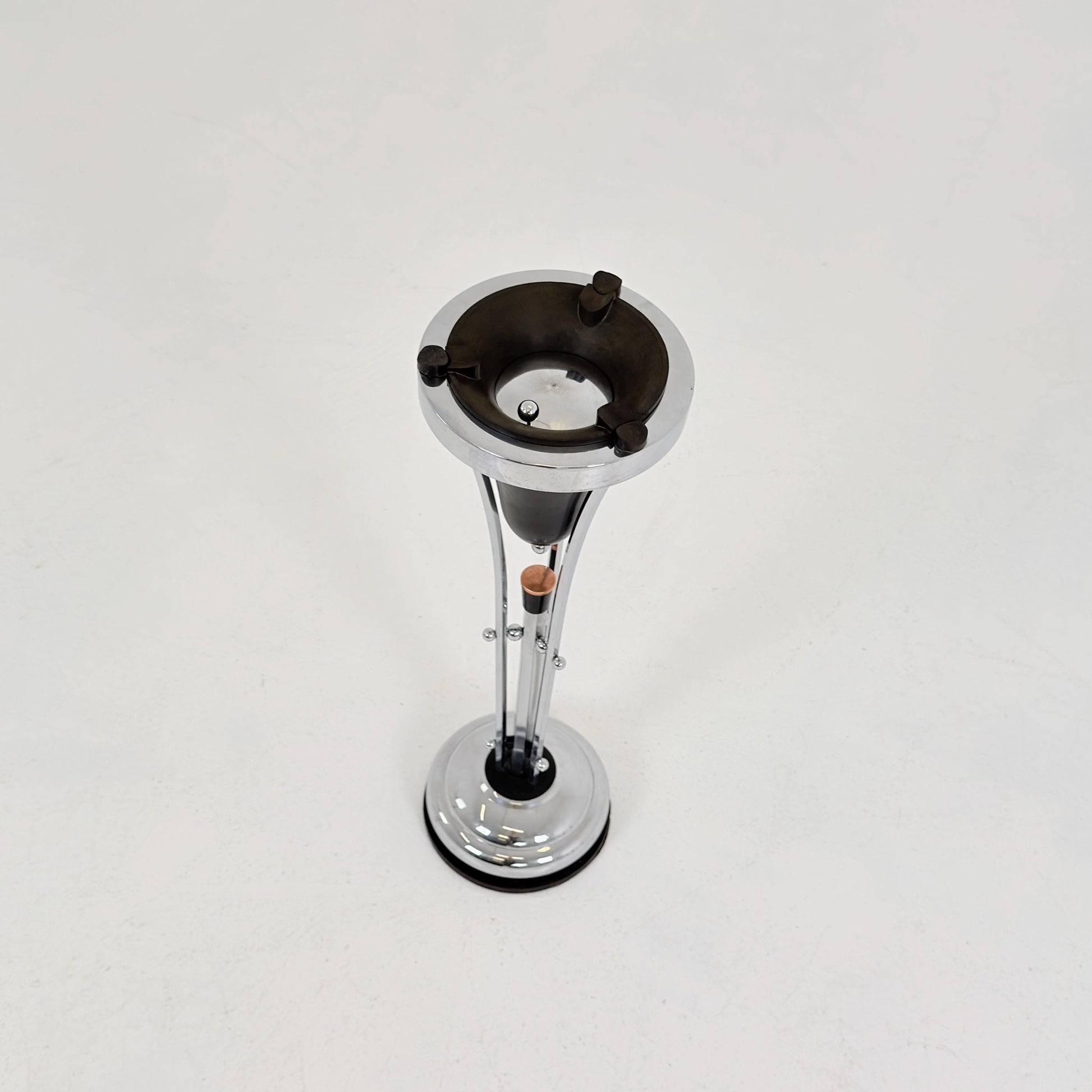 Rare Art Deco Ashtray Stand & Side Table | Demeyere Belgium, 1930s–40s