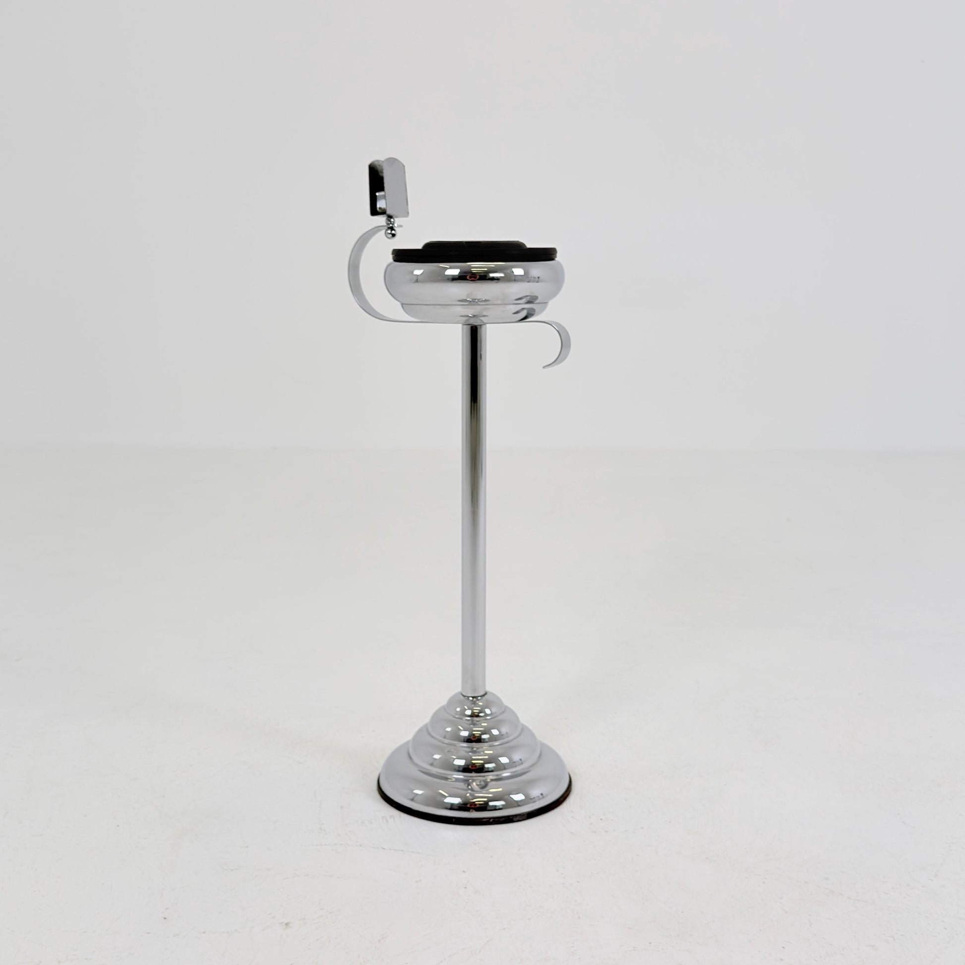 Rare Art Deco Ashtray Stand & Side Table | Demeyere Belgium, 1930s–40s