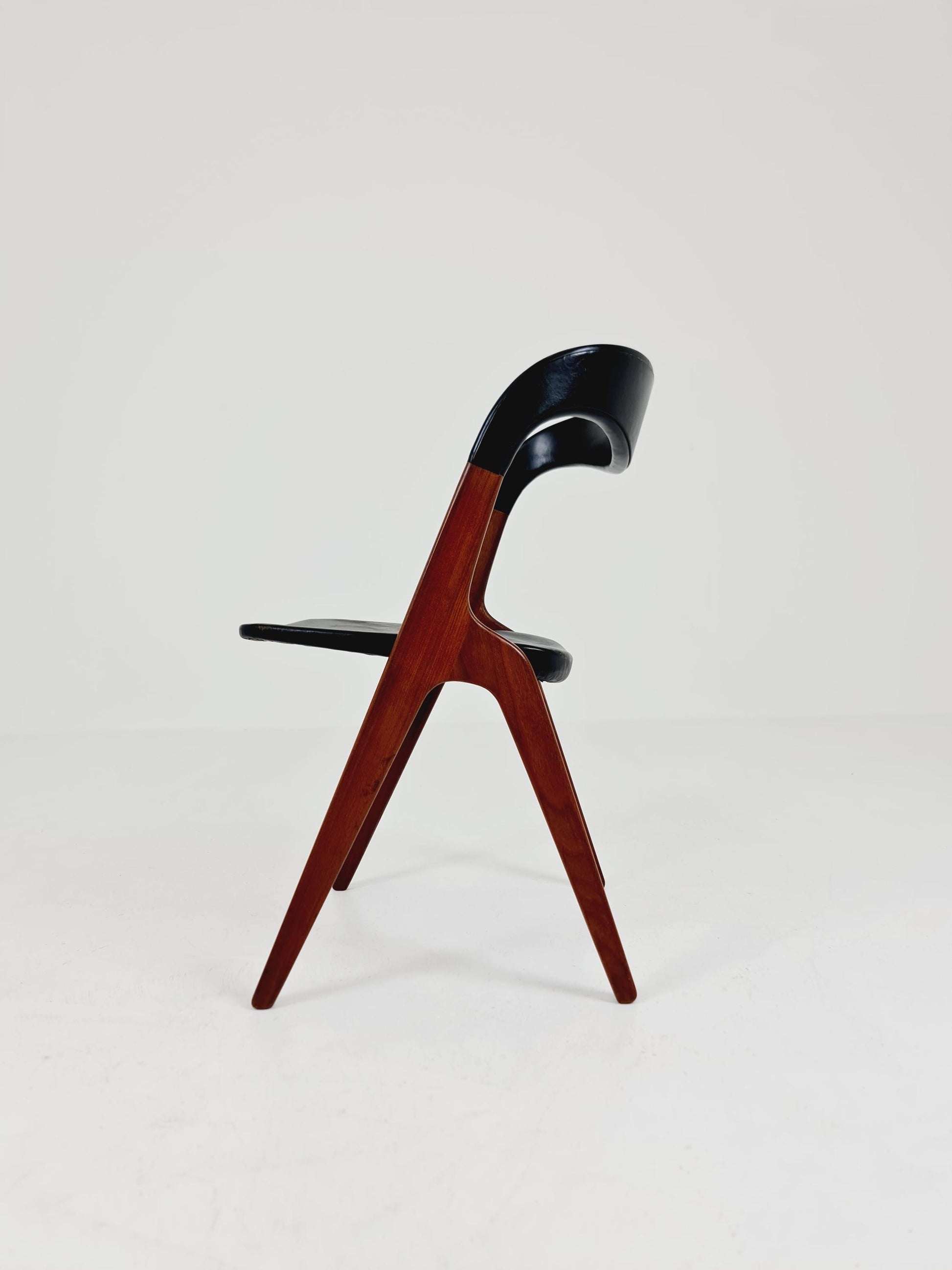 Vintage Danish teak "sonja"chair by johannes Andersen for Vamo ,Sönderborg Denmark , 1960s,