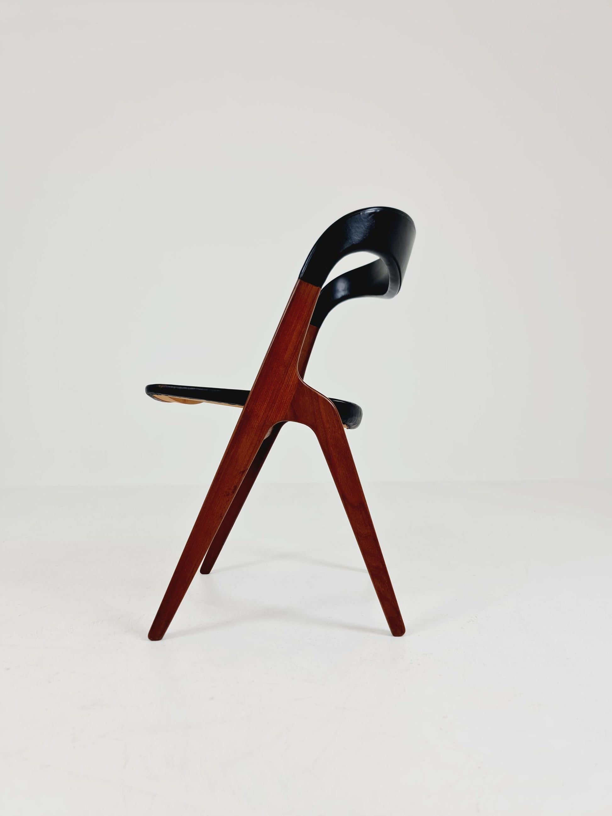 Vintage Danish teak "sonja"chair by johannes Andersen for Vamo ,Sönderborg Denmark , 1960s,