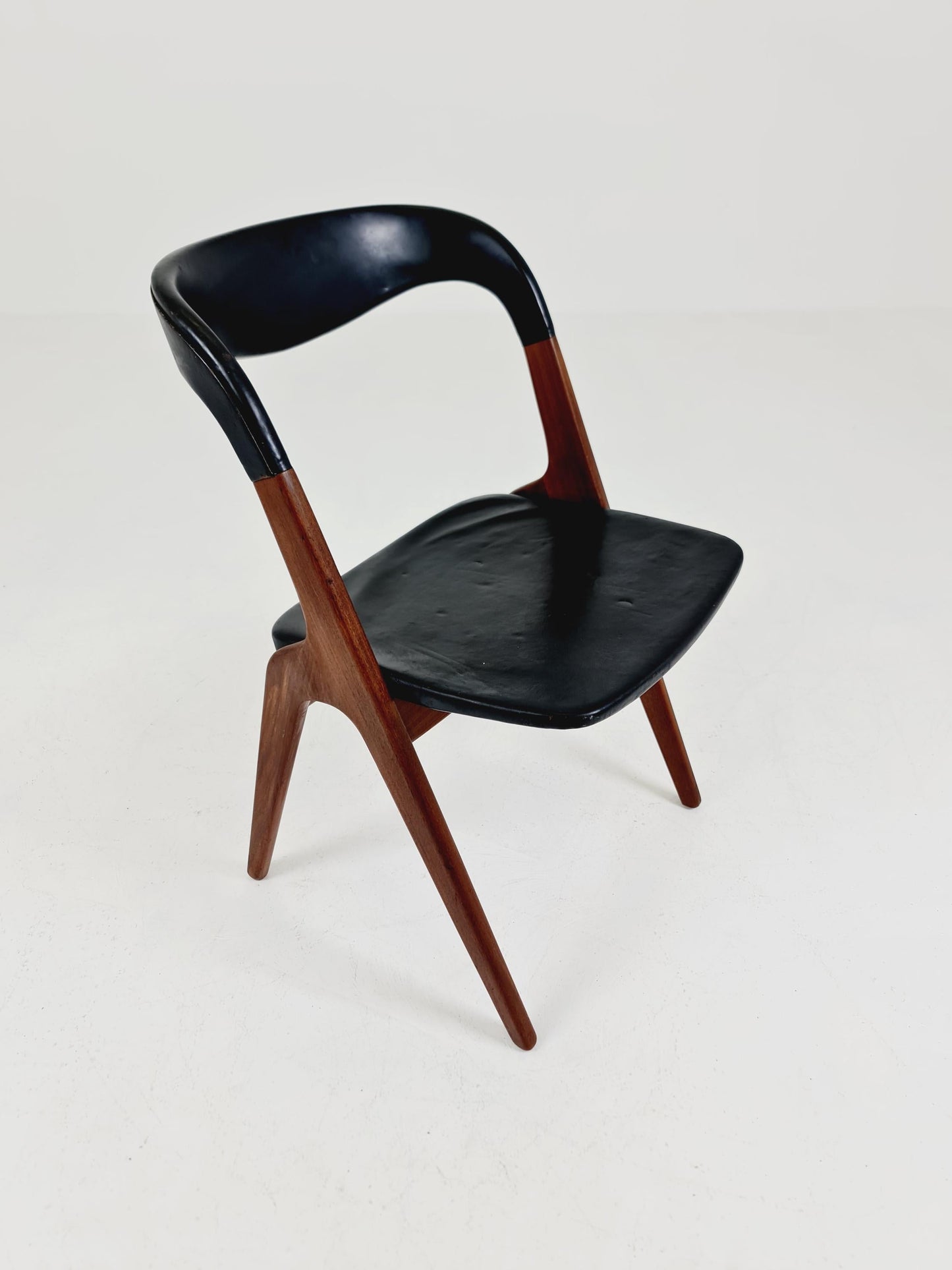 Vintage Danish teak "sonja"chair by johannes Andersen for Vamo ,Sönderborg Denmark , 1960s,