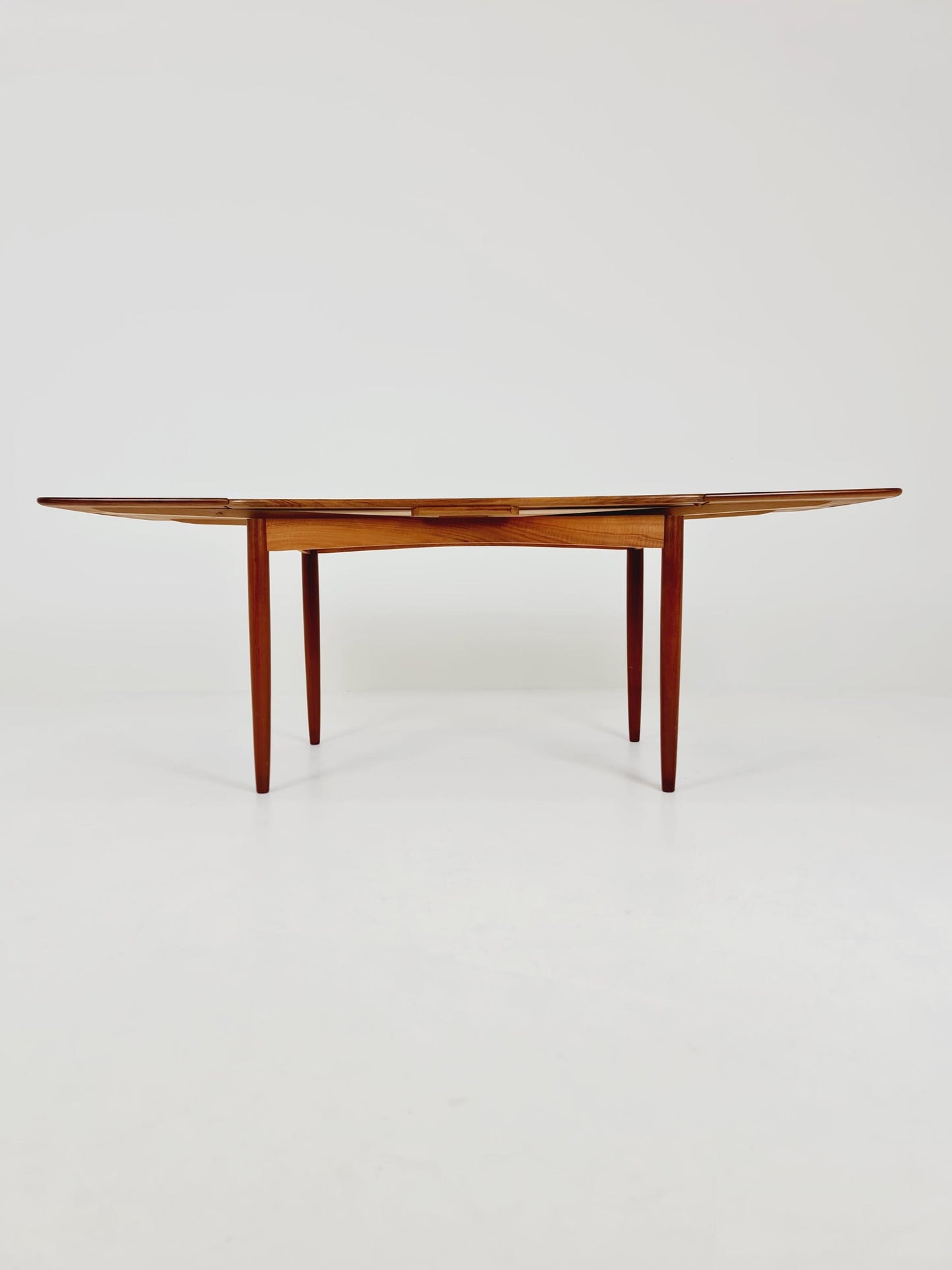 German teak & walnut dining table by Lübke, 1960s