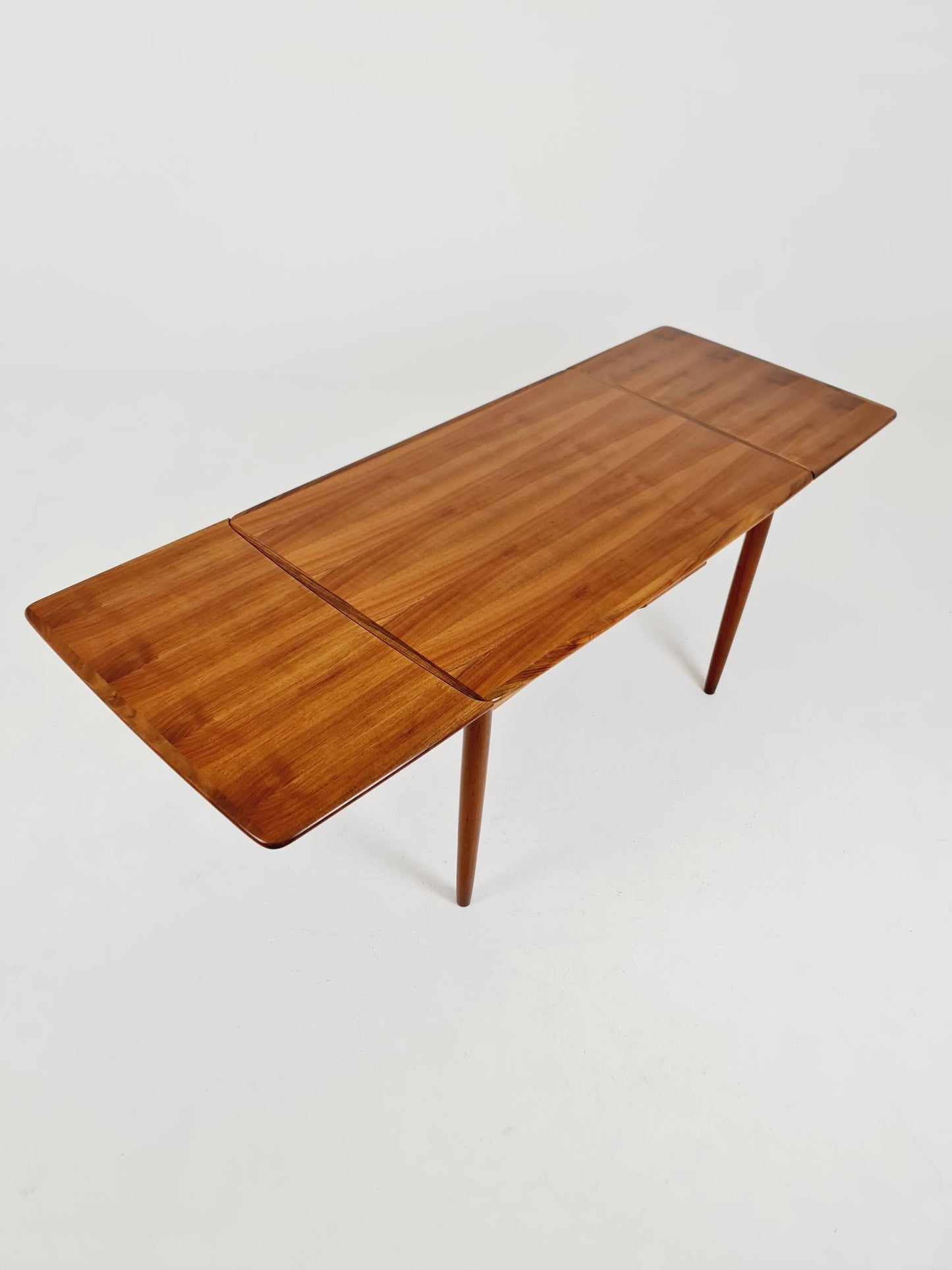 German teak & walnut dining table by Lübke, 1960s