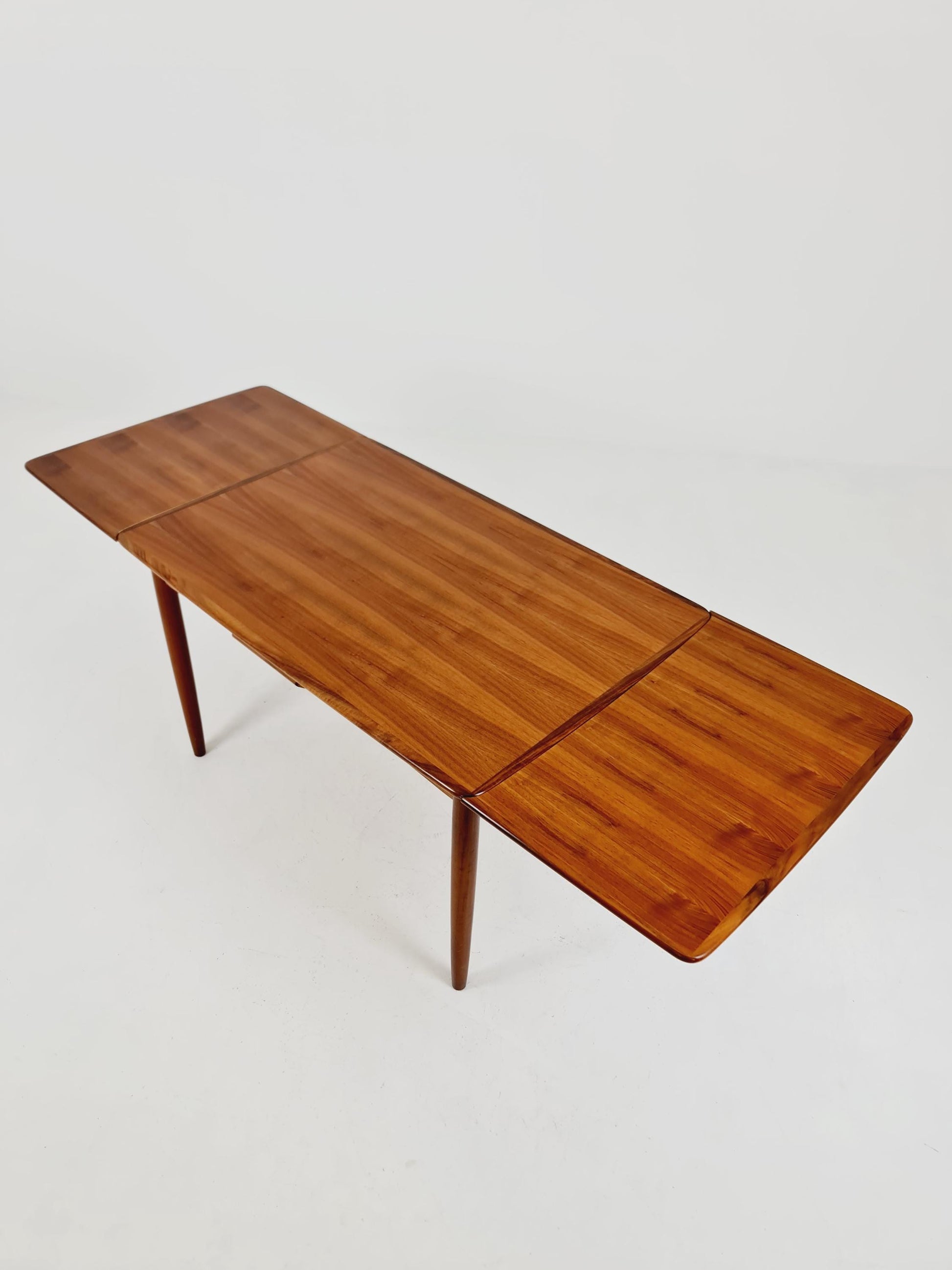 German teak & walnut dining table by Lübke, 1960s