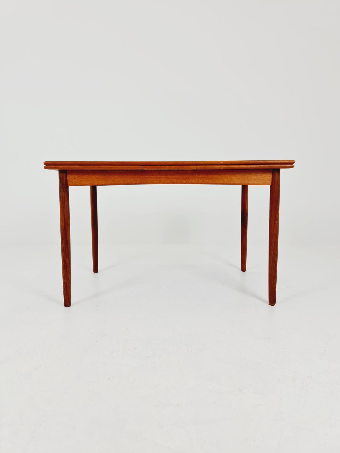 Danish Dining table rectangular teak table with two extension leaves By N&R Möbler ,Denmark 1960s