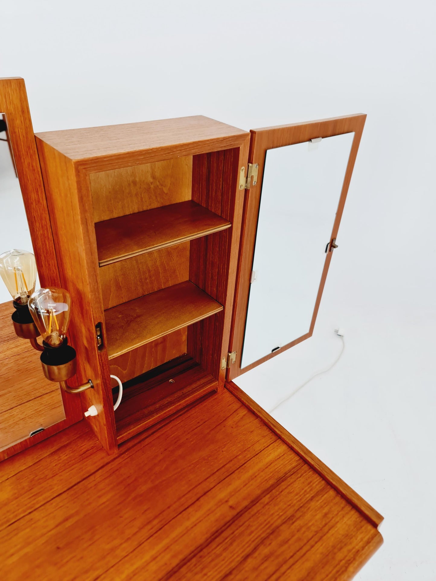 Mid Century Modern Danish Teak vanity table/ make up table by Svante Skogh, 1960s