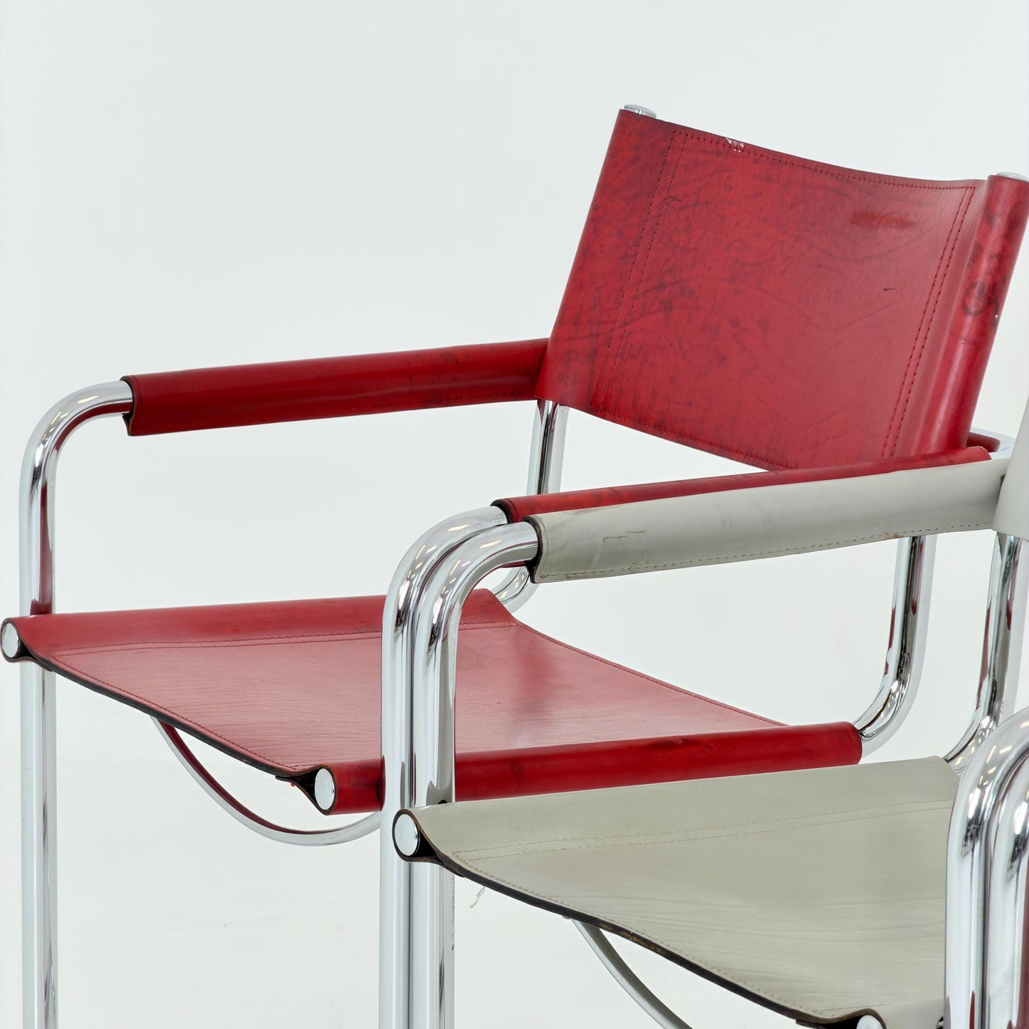 Set of 6 Mid century Bauhaus Matteo Grassi MG5 Cantilever Armchairs by Mart Stam, Italy, 1980s – Model B34