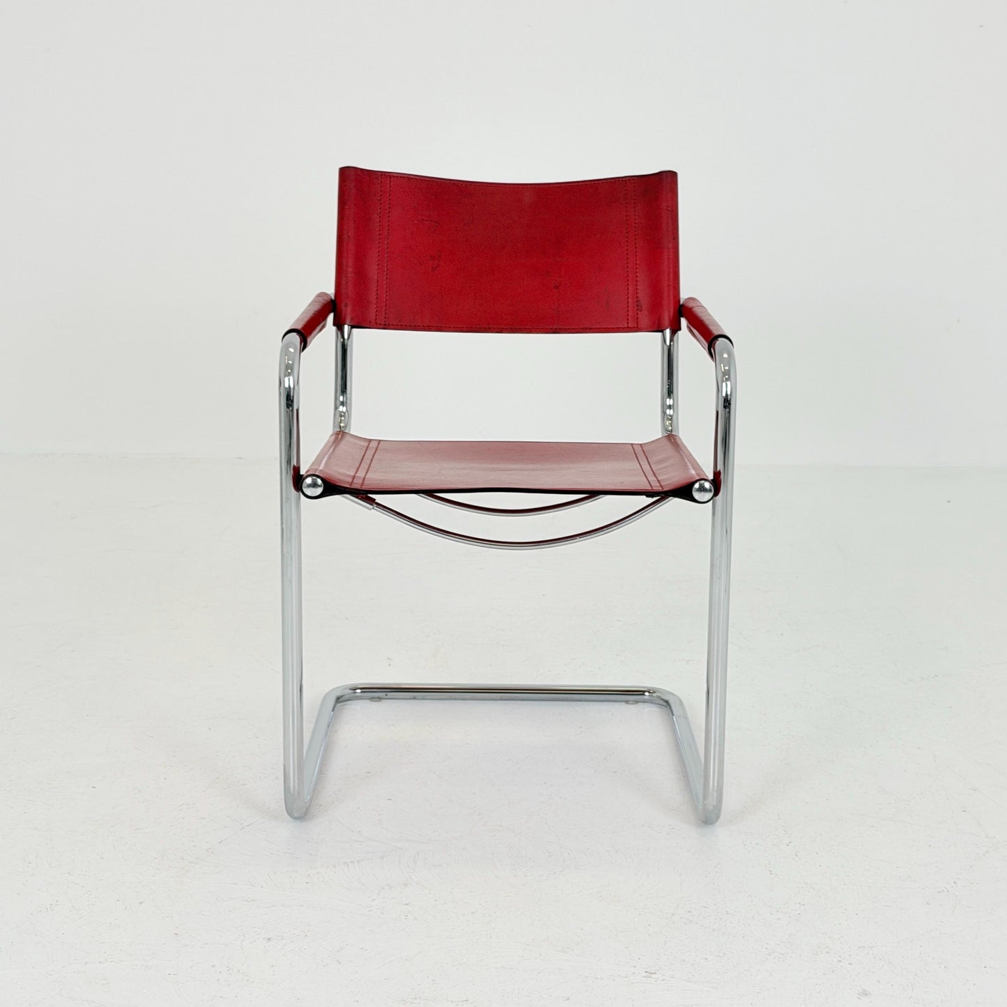 1 of 3 Mid century Bauhaus Matteo Grassi MG5 Cantilever Armchairs by Mart Stam, Italy, 1980s – Model B34