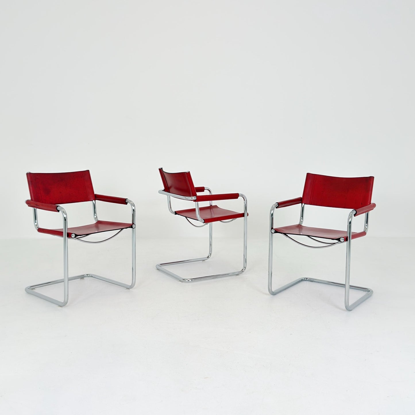 1 of 3 Mid century Bauhaus Matteo Grassi MG5 Cantilever Armchairs by Mart Stam, Italy, 1980s – Model B34