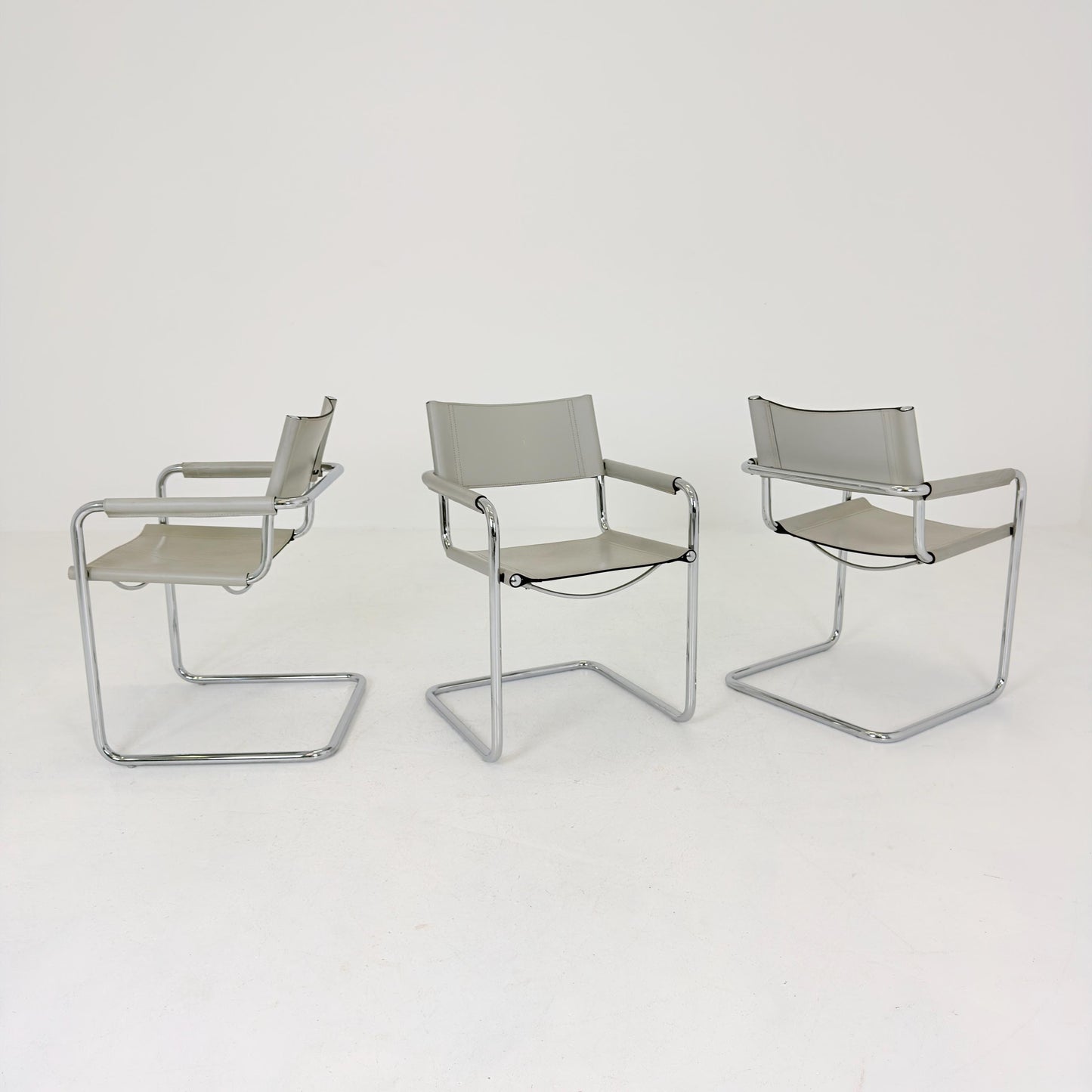1 of 3 Mid century Bauhaus Matteo Grassi MG5 Cantilever Armchairs by Mart Stam, Italy, 1980s – Model B34