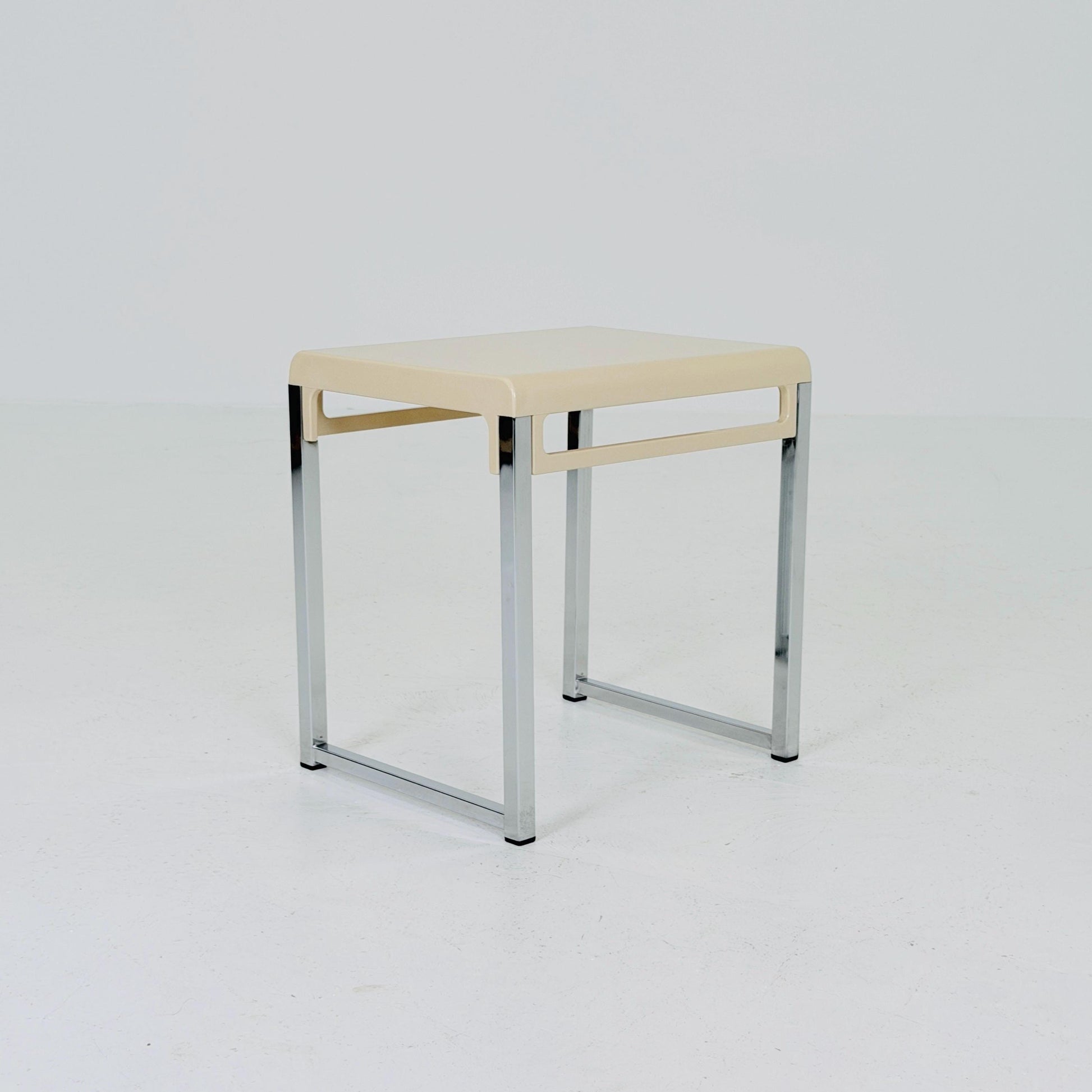 Mid century Blue Space Age side table by Marc Berthier for Prisunic, 1970s