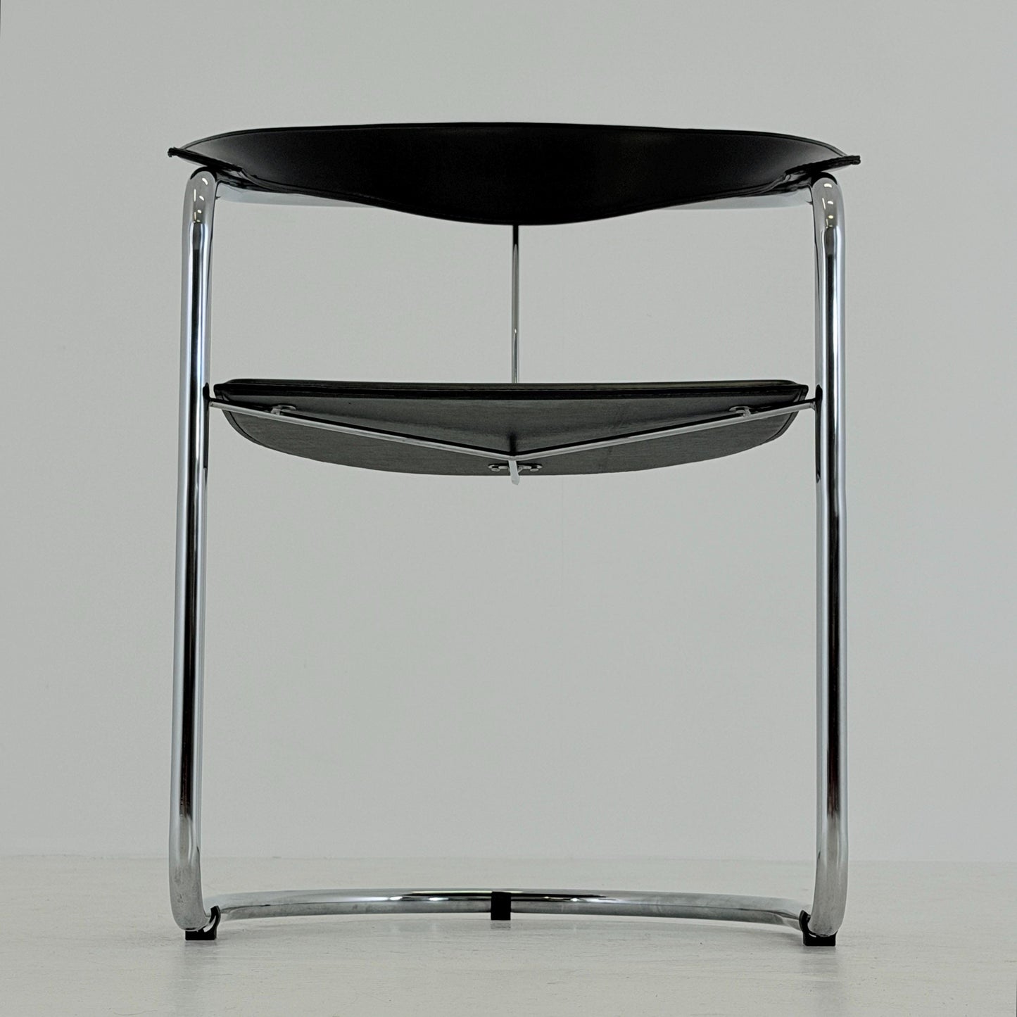Mid century Bauhaus Canasta Cantilever Chair by Arrben, Italy 1980s,