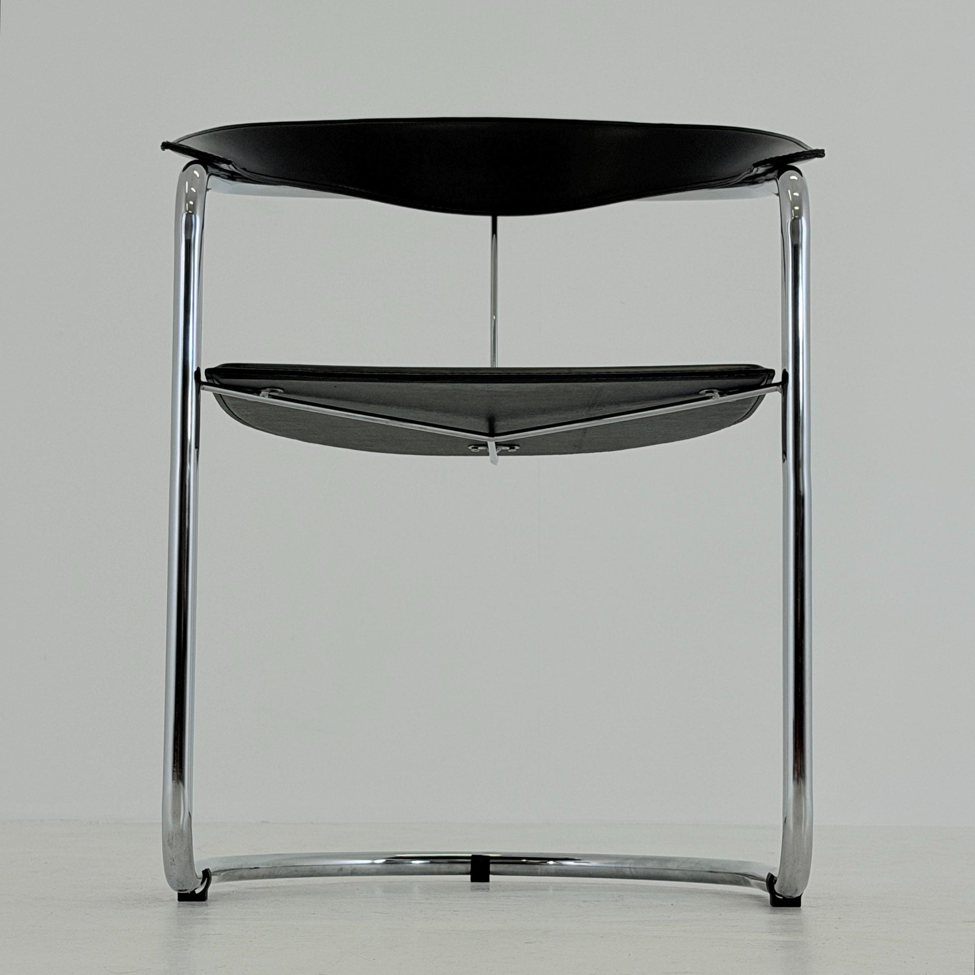 Mid century Bauhaus Canasta Cantilever Chair by Arrben, Italy 1980s,