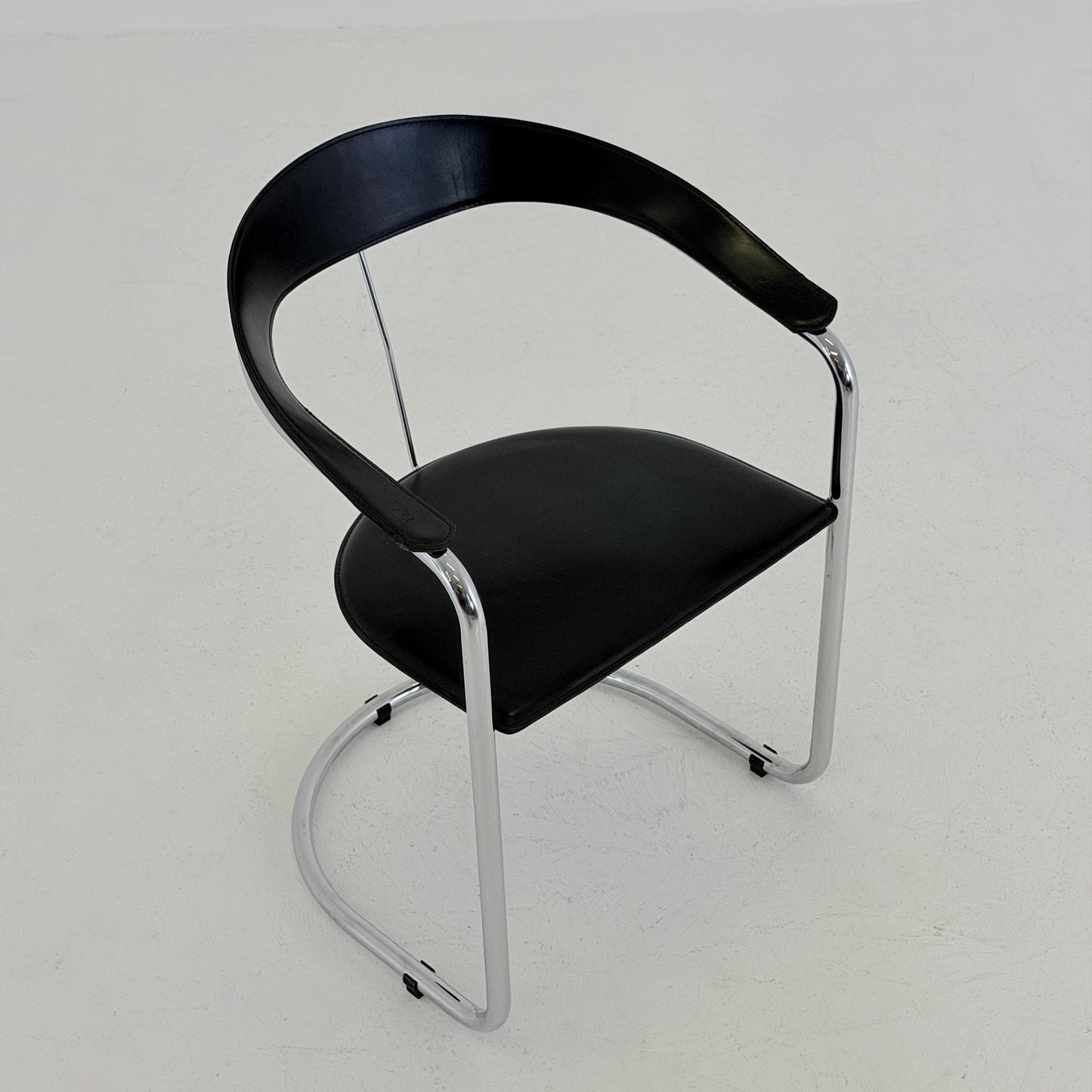Mid century Bauhaus Canasta Cantilever Chair by Arrben, Italy 1980s,