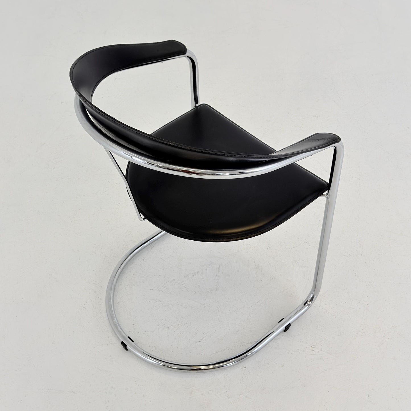 Mid century Bauhaus Canasta Cantilever Chair by Arrben, Italy 1980s,
