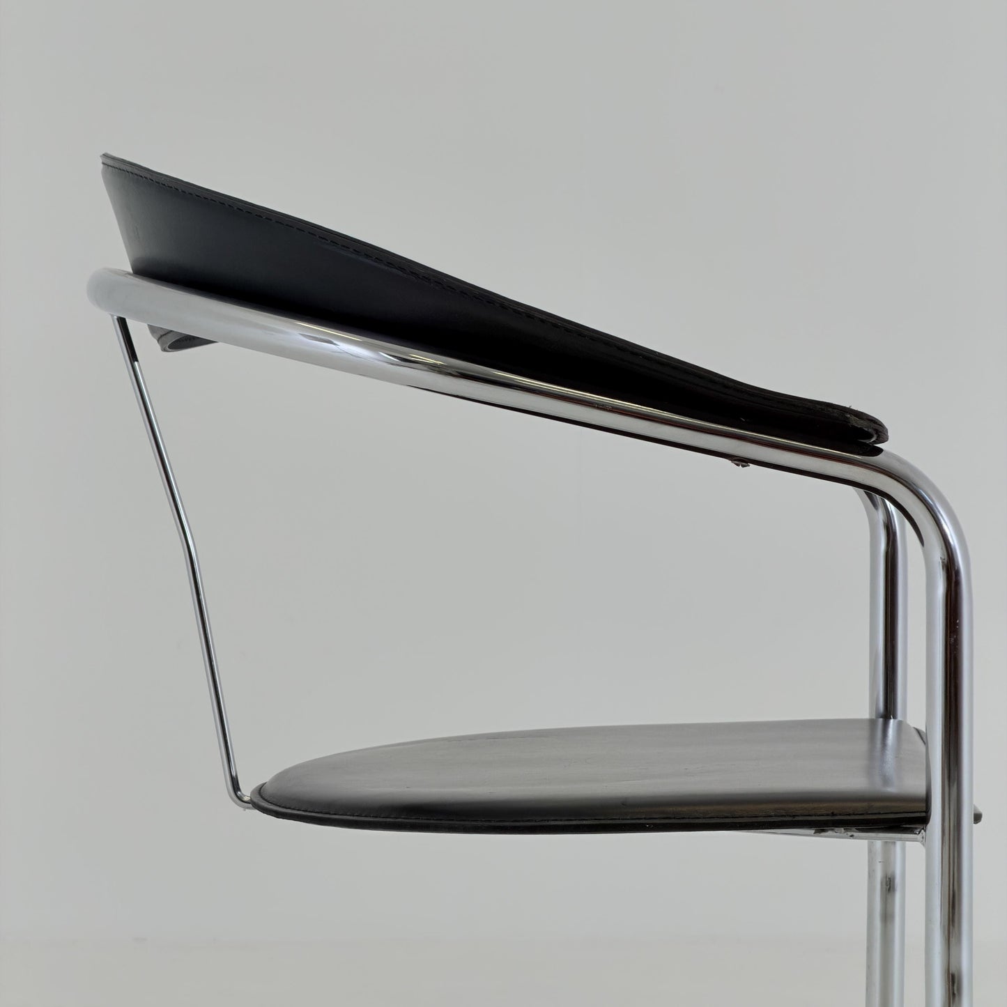 Mid century Bauhaus Canasta Cantilever Chair by Arrben, Italy 1980s,
