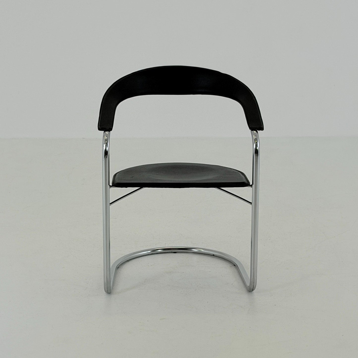 Mid century Bauhaus Canasta Cantilever Chair by Arrben, Italy 1980s,