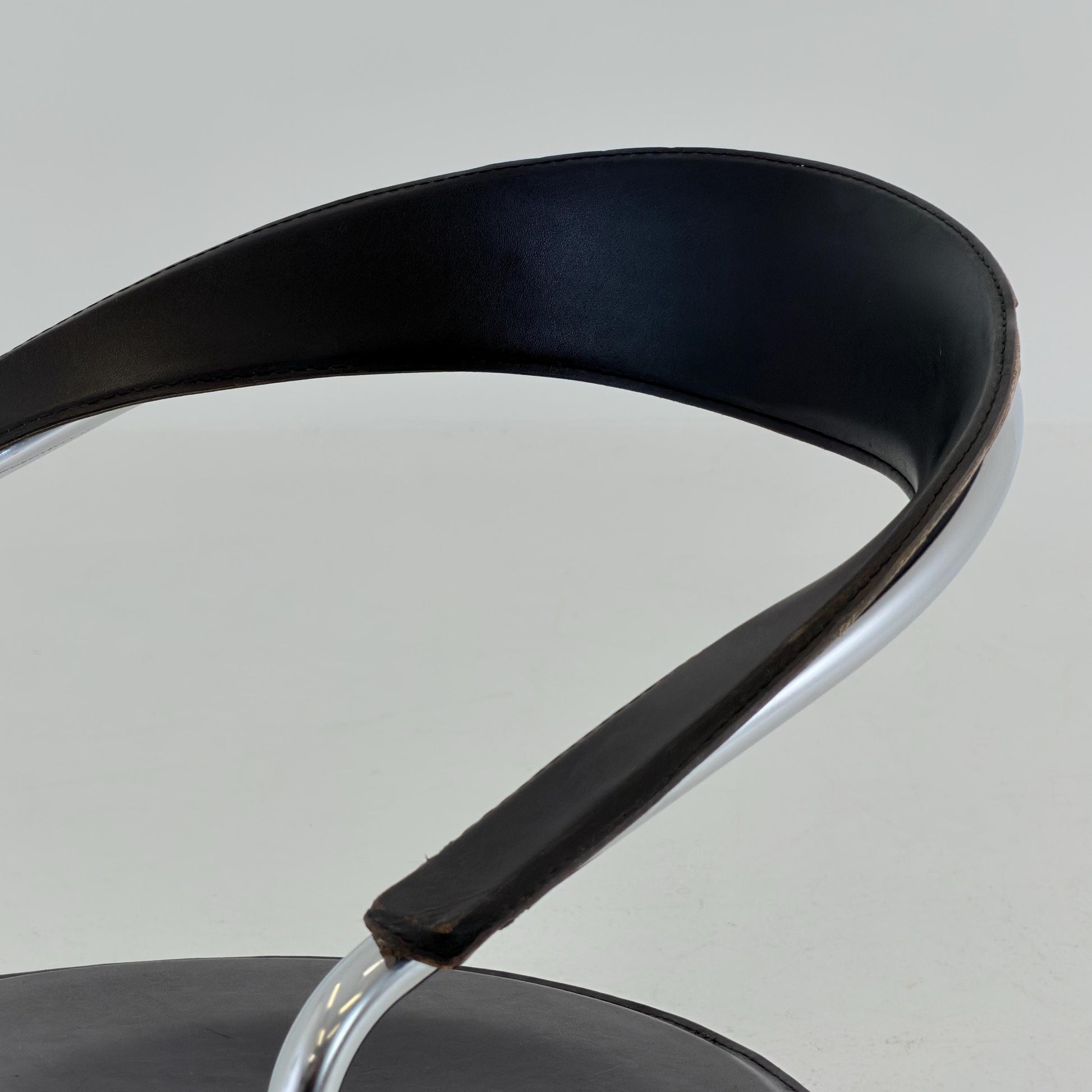 Mid century Bauhaus Canasta Cantilever Chair by Arrben, Italy 1980s,