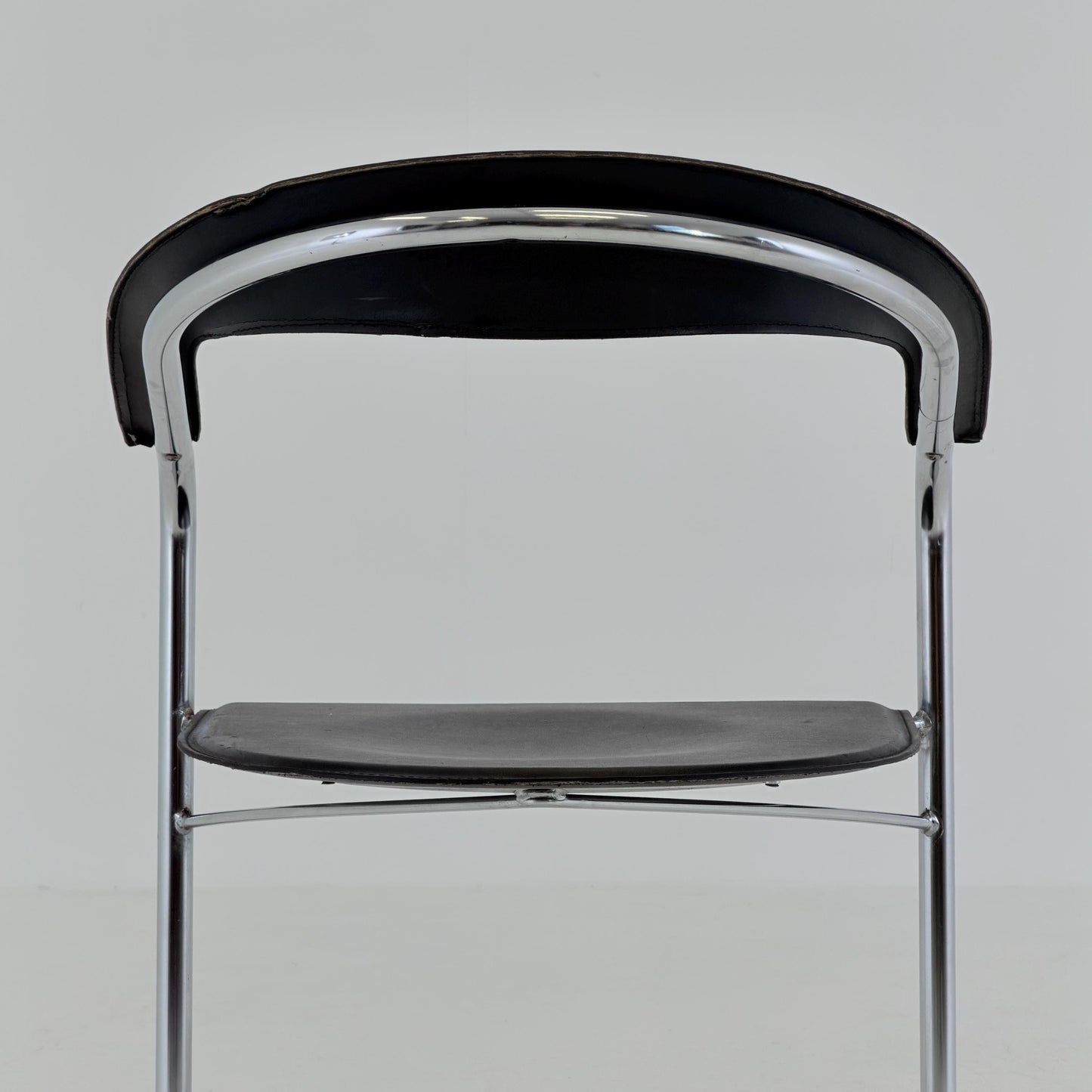 Mid century Bauhaus Canasta Cantilever Chair by Arrben, Italy 1980s,