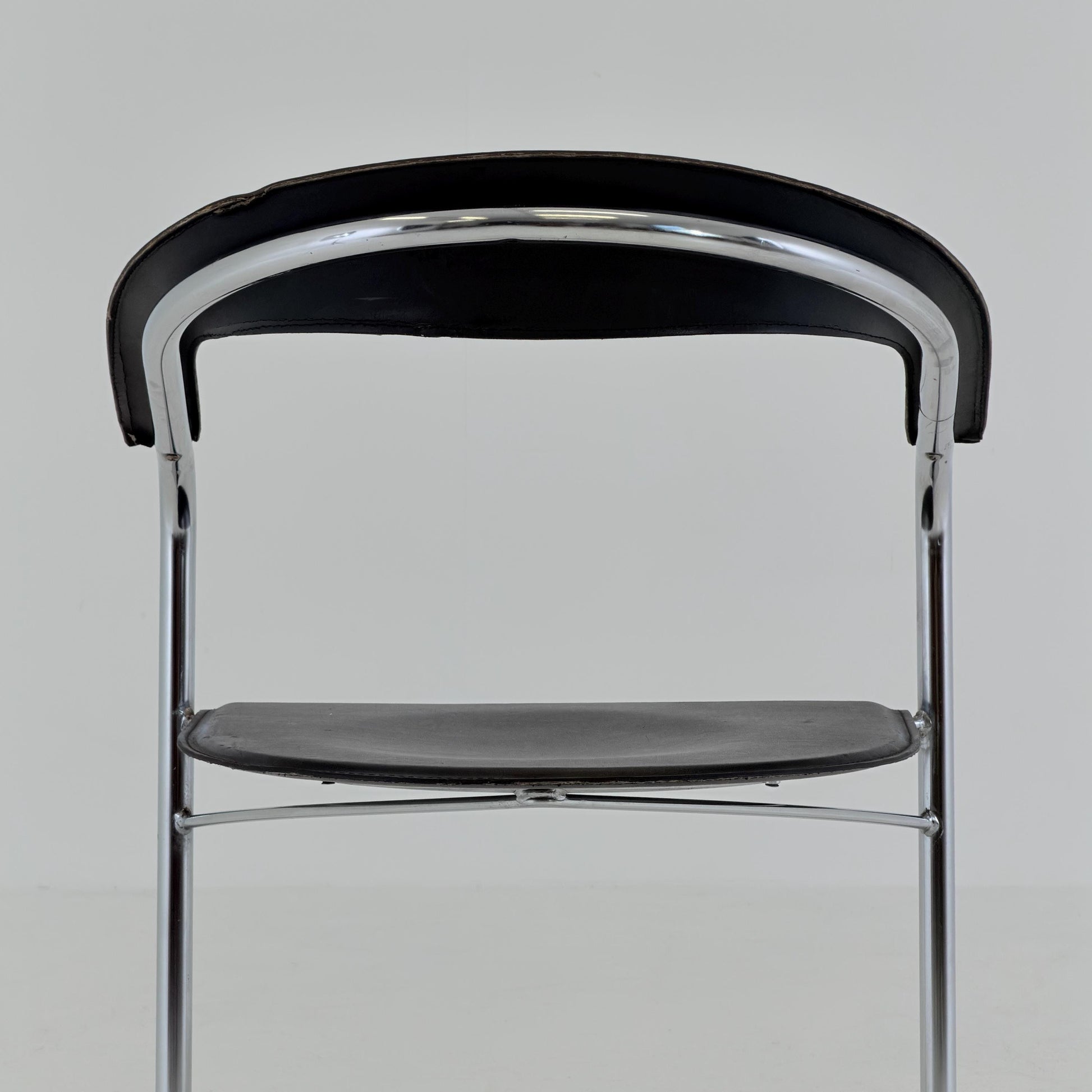 Mid century Bauhaus Canasta Cantilever Chair by Arrben, Italy 1980s,