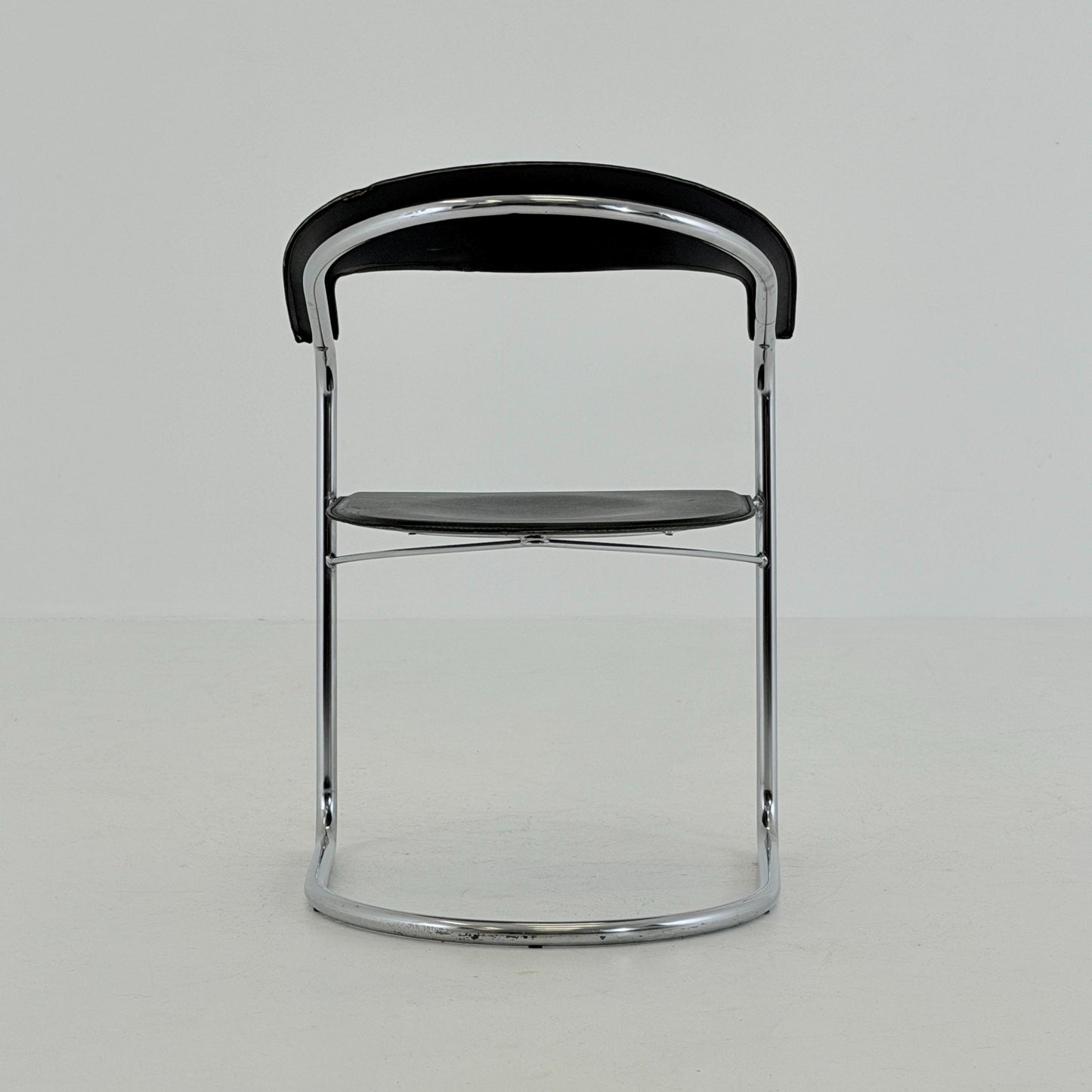 Mid century Bauhaus Canasta Cantilever Chair by Arrben, Italy 1980s,