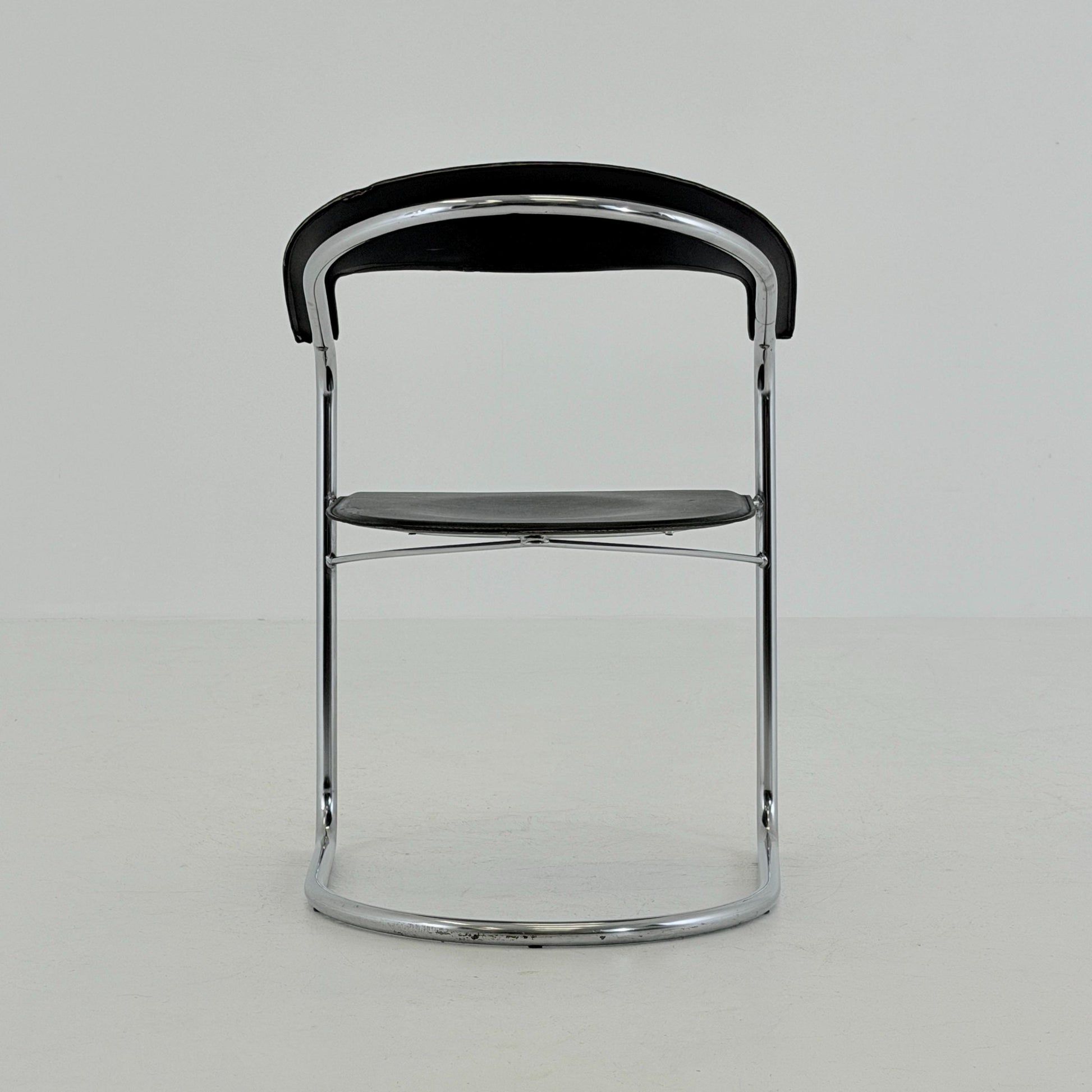 Mid century Bauhaus Canasta Cantilever Chair by Arrben, Italy 1980s,
