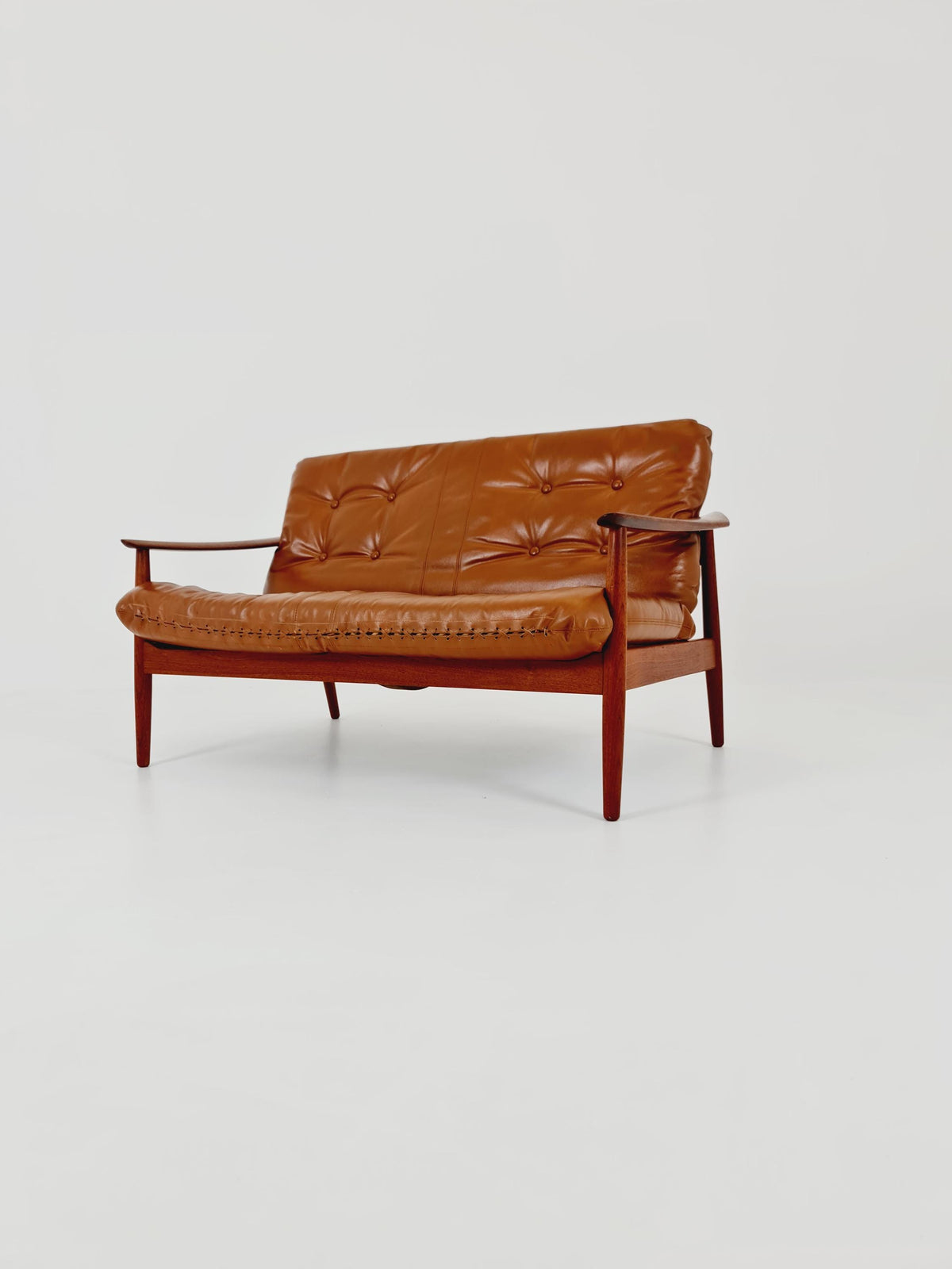 super rare Mid-century Danish teak lounge chair/ Sofa 2 seater by Arne Vodder For France & Son ,1960s