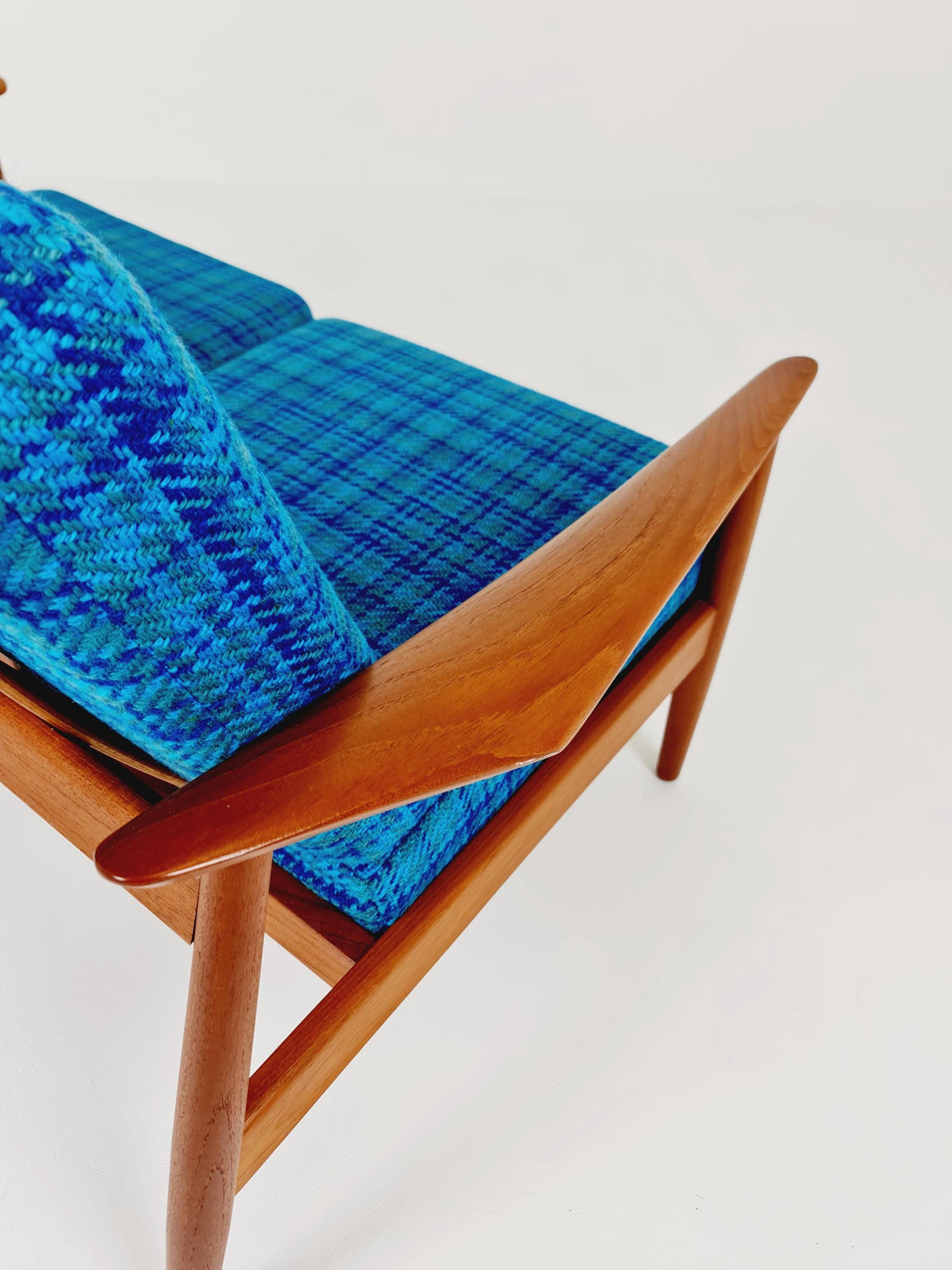super rare Mid-century Danish teak lounge chair/ Sofa 2 seater by Arne Vodder For Cado ,1960s