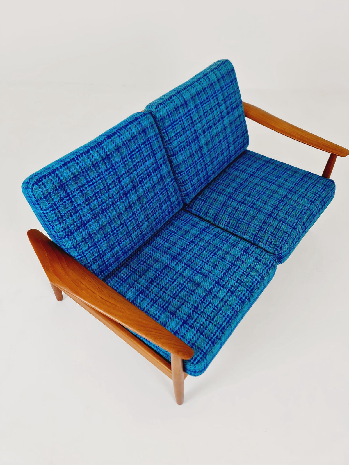 super rare Mid-century Danish teak lounge chair/ Sofa 2 seater by Arne Vodder For Cado ,1960s