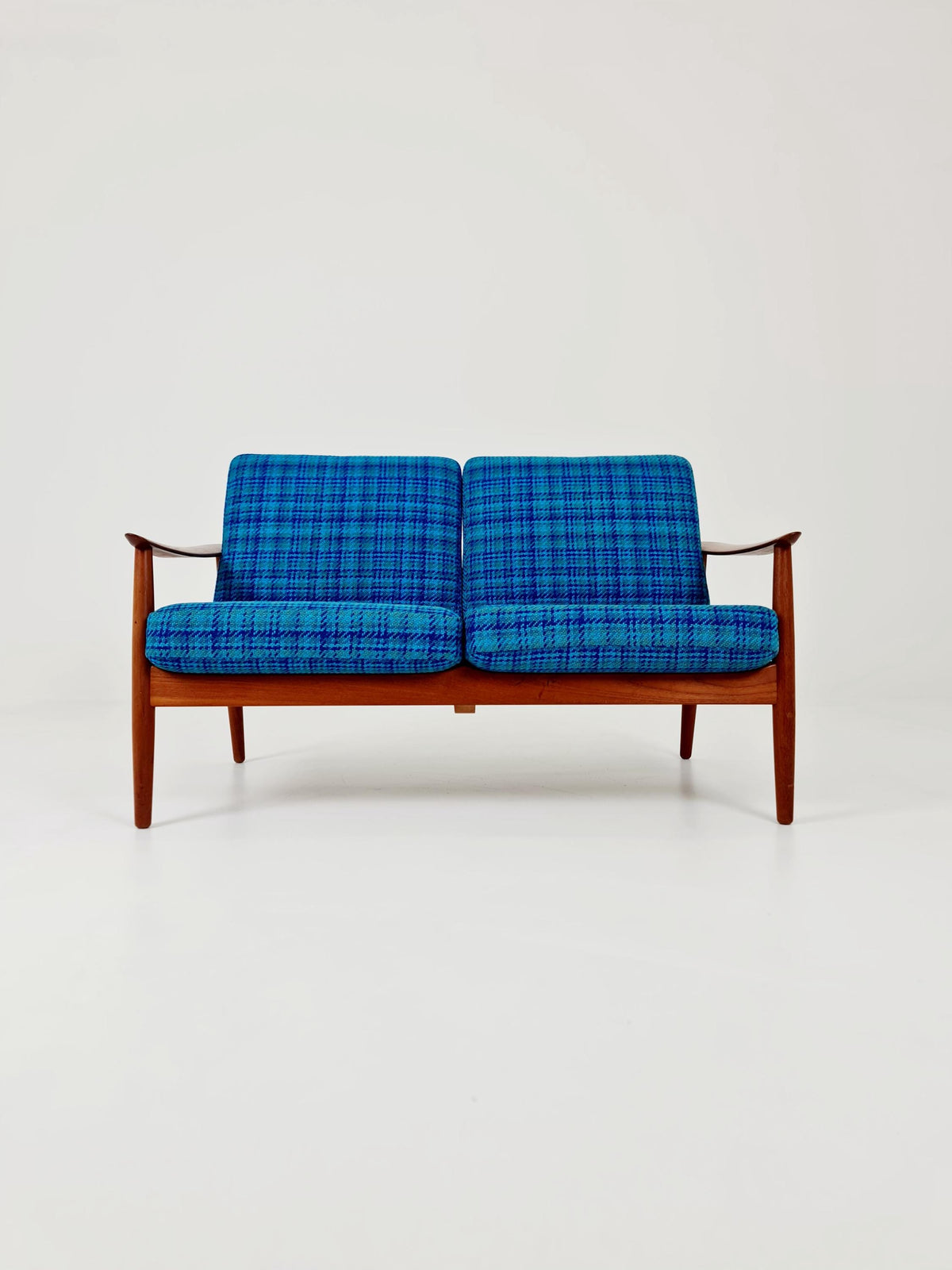 super rare Mid-century Danish teak lounge chair/ Sofa 2 seater by Arne Vodder For Cado ,1960s