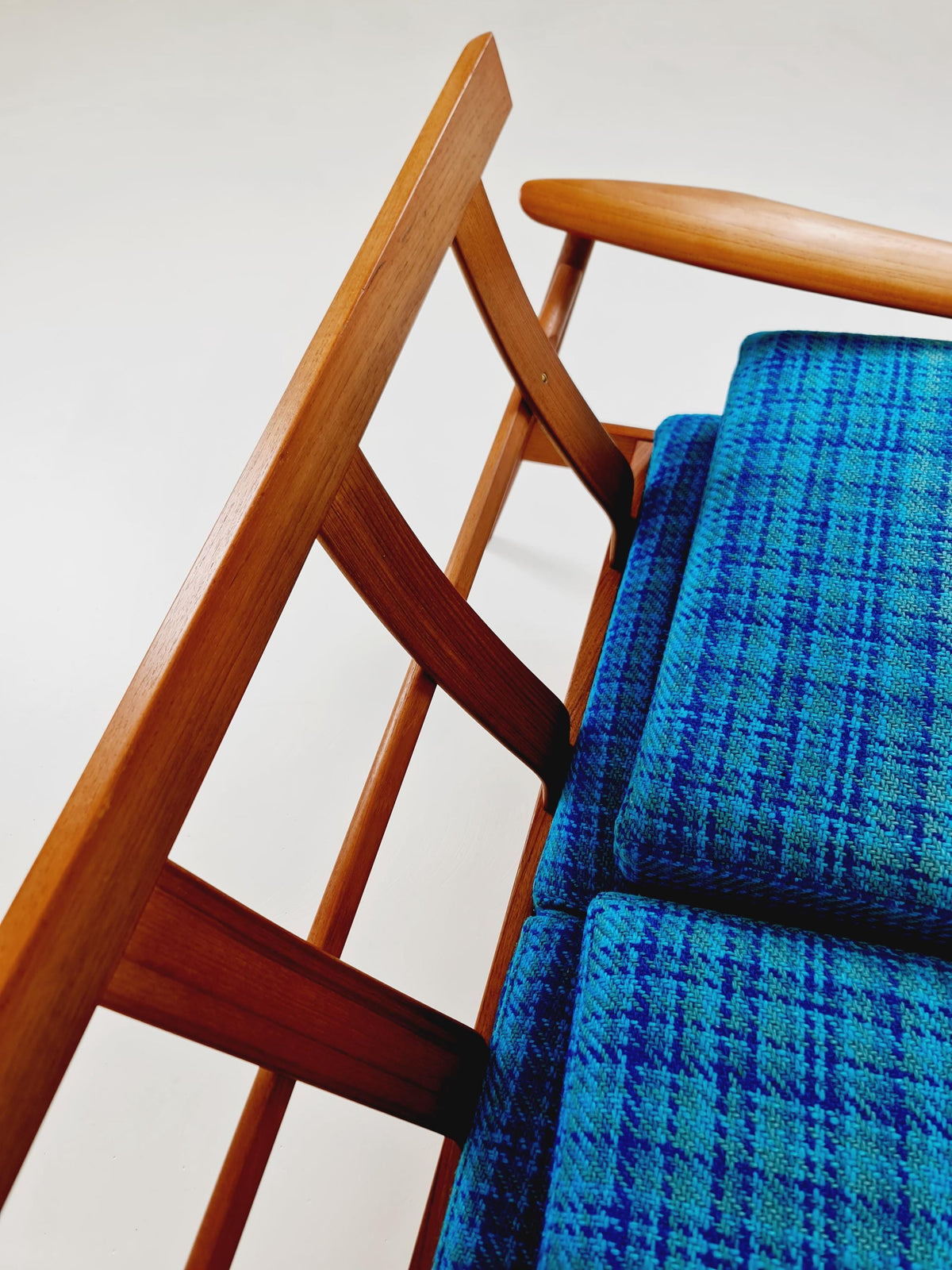 super rare Mid-century Danish teak lounge chair/ Sofa 2 seater by Arne Vodder For Cado ,1960s