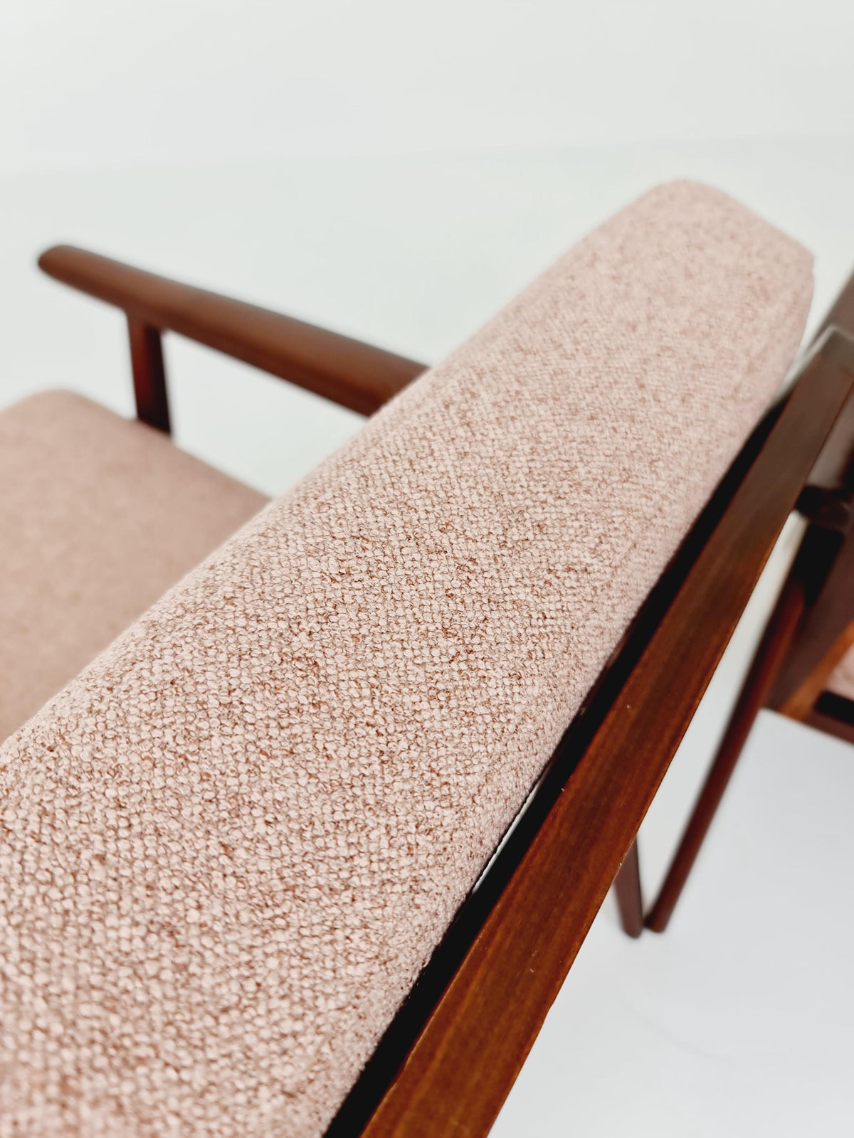 Mid century teak easy lounge chairs , Set of 2, 1960s