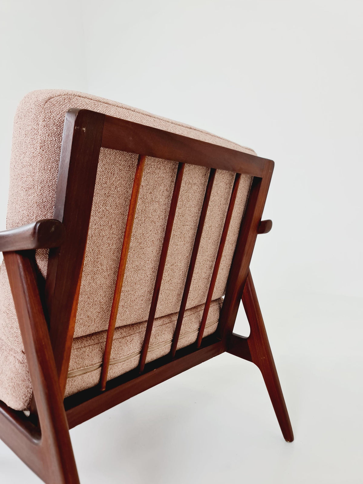 Mid century teak easy lounge chairs , Set of 2, 1960s
