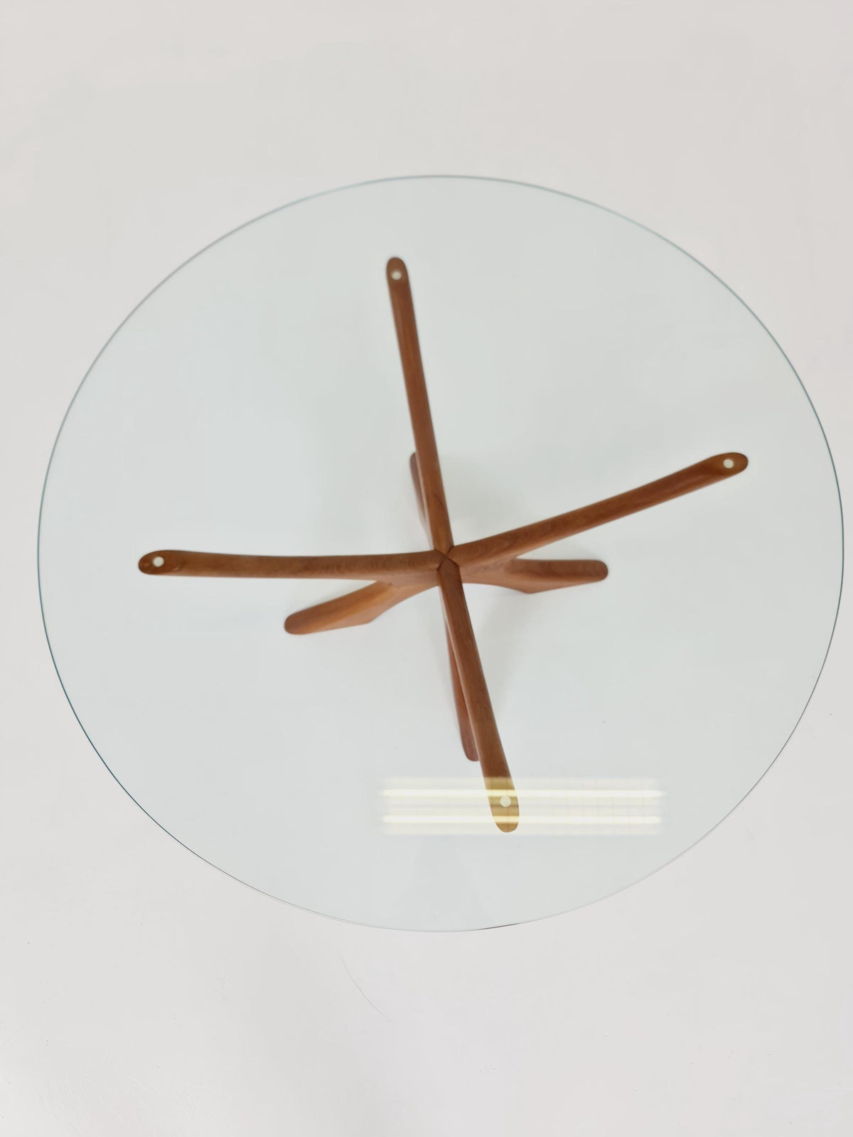 vintage teak and Glass coffe table by Illum Wikkelso modell Nr T118 ,1960s