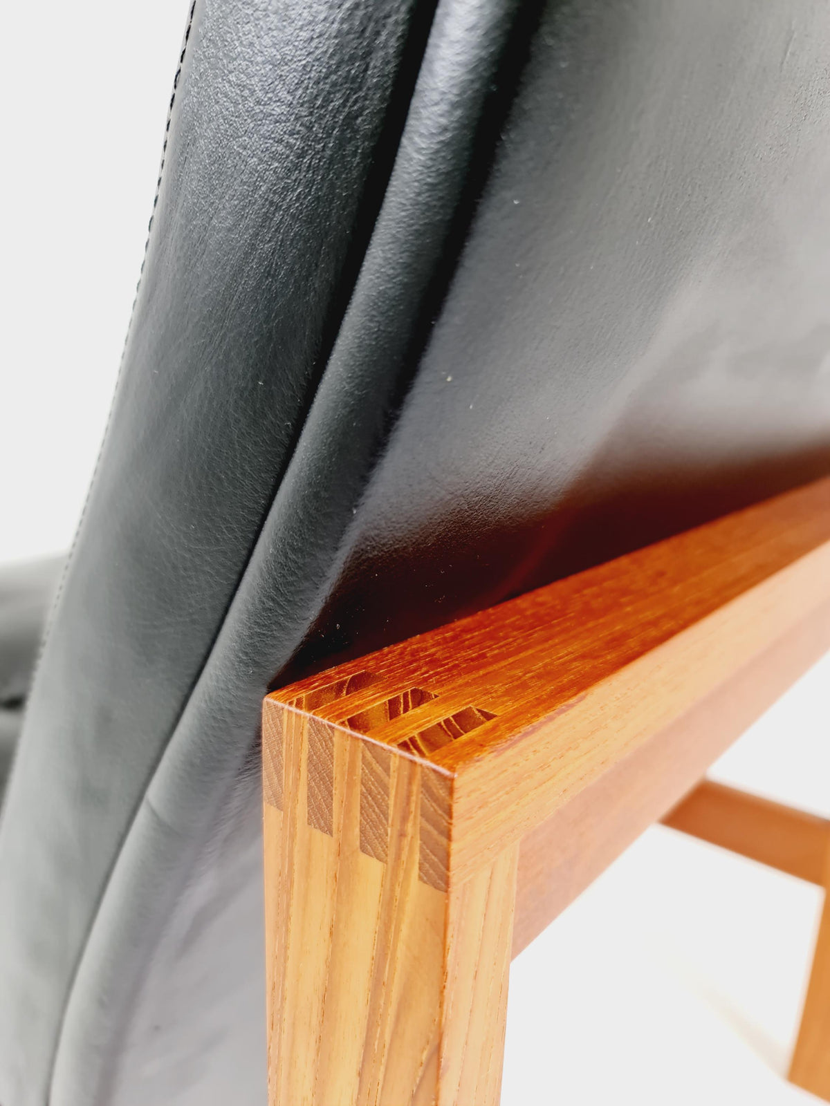 Mid-century Rare Danish teak lounge chairs Ole Gjerlov Knudsen & Torben Lind for France and son , 1960s