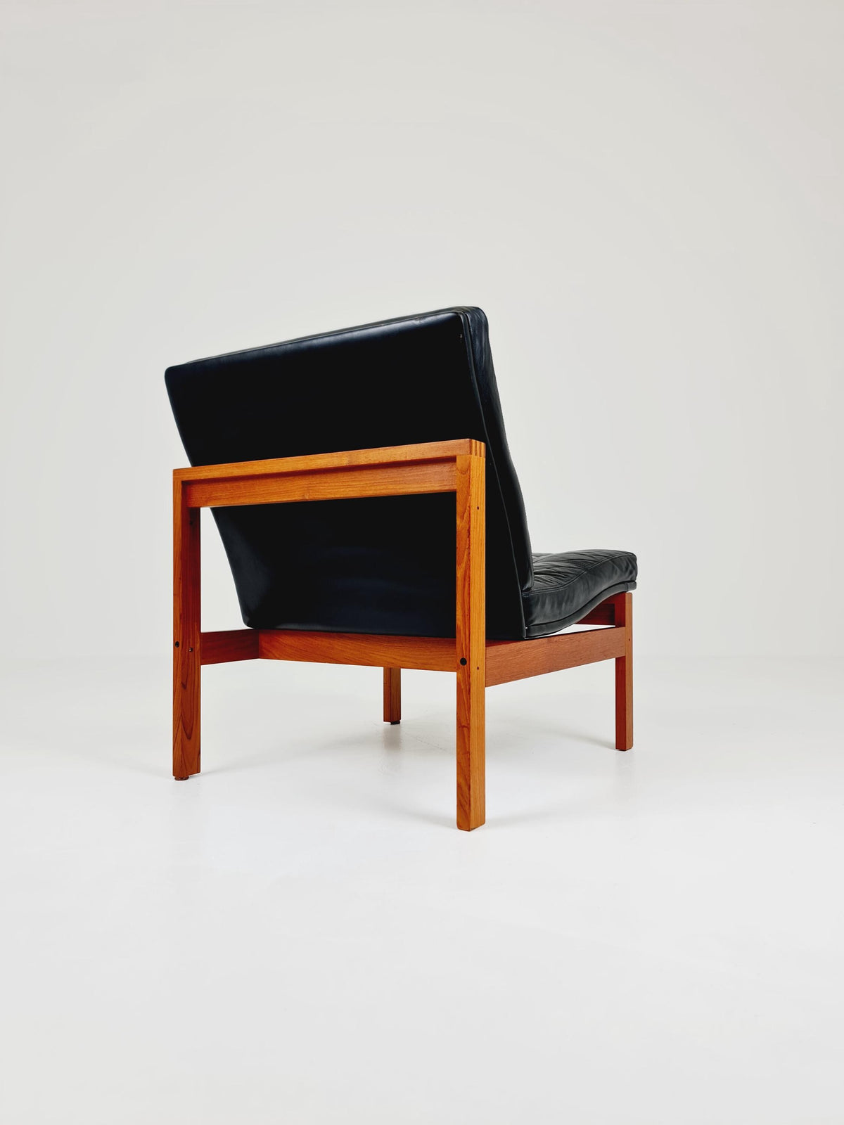 Mid-century Rare Danish teak lounge chairs Ole Gjerlov Knudsen & Torben Lind for France and son , 1960s