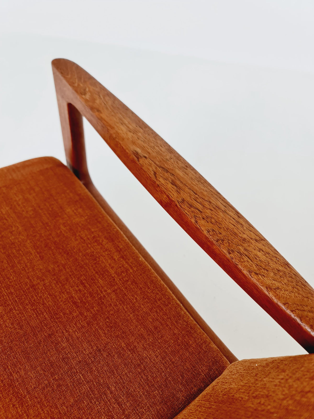 Mid-century Rare Danish teak lounge chair/ Easy chair by Ole Wanscher for France &Son , 1960s Set of 2